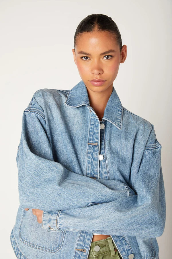 Together Again Denim Shacket