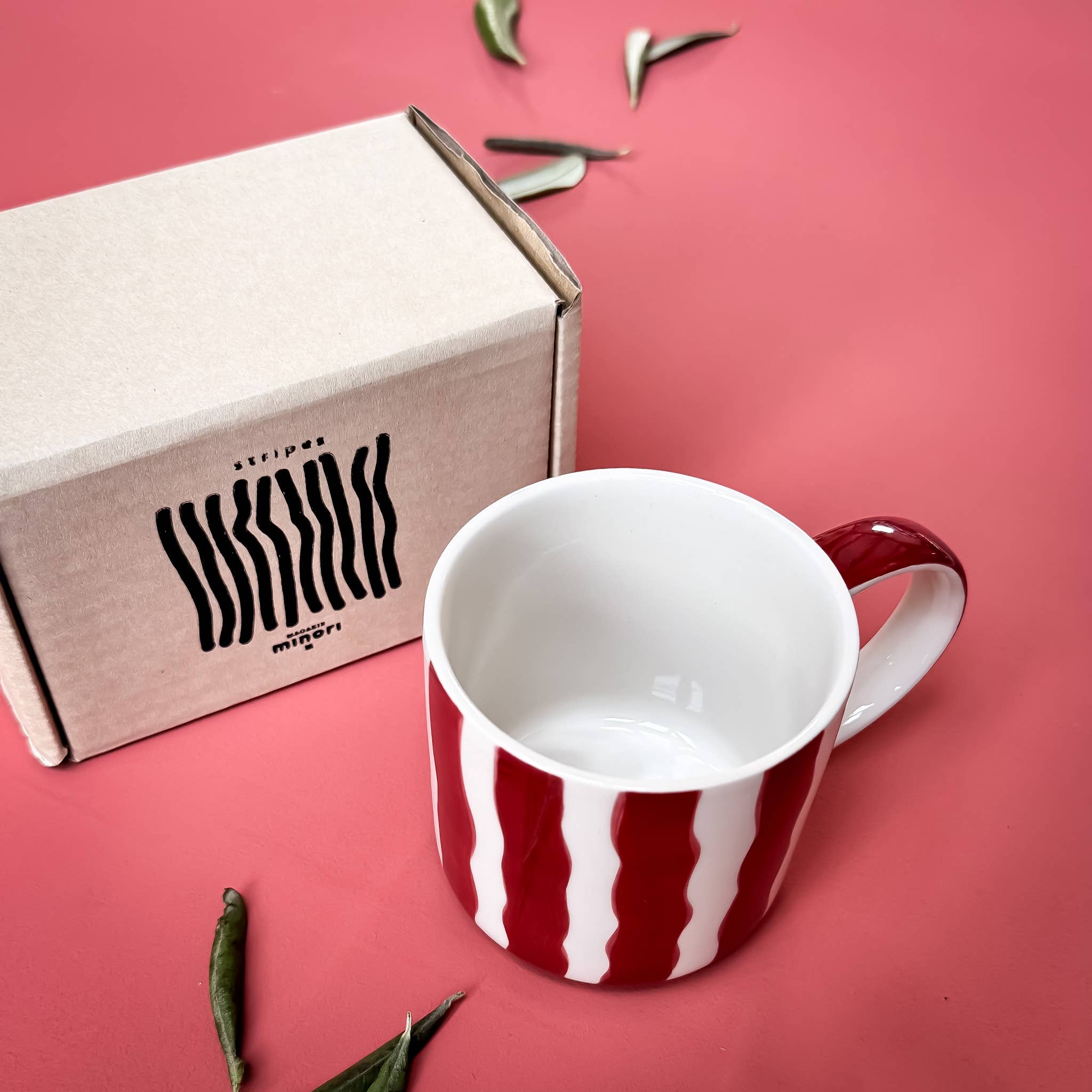 Mug Stripes - tramonto red 