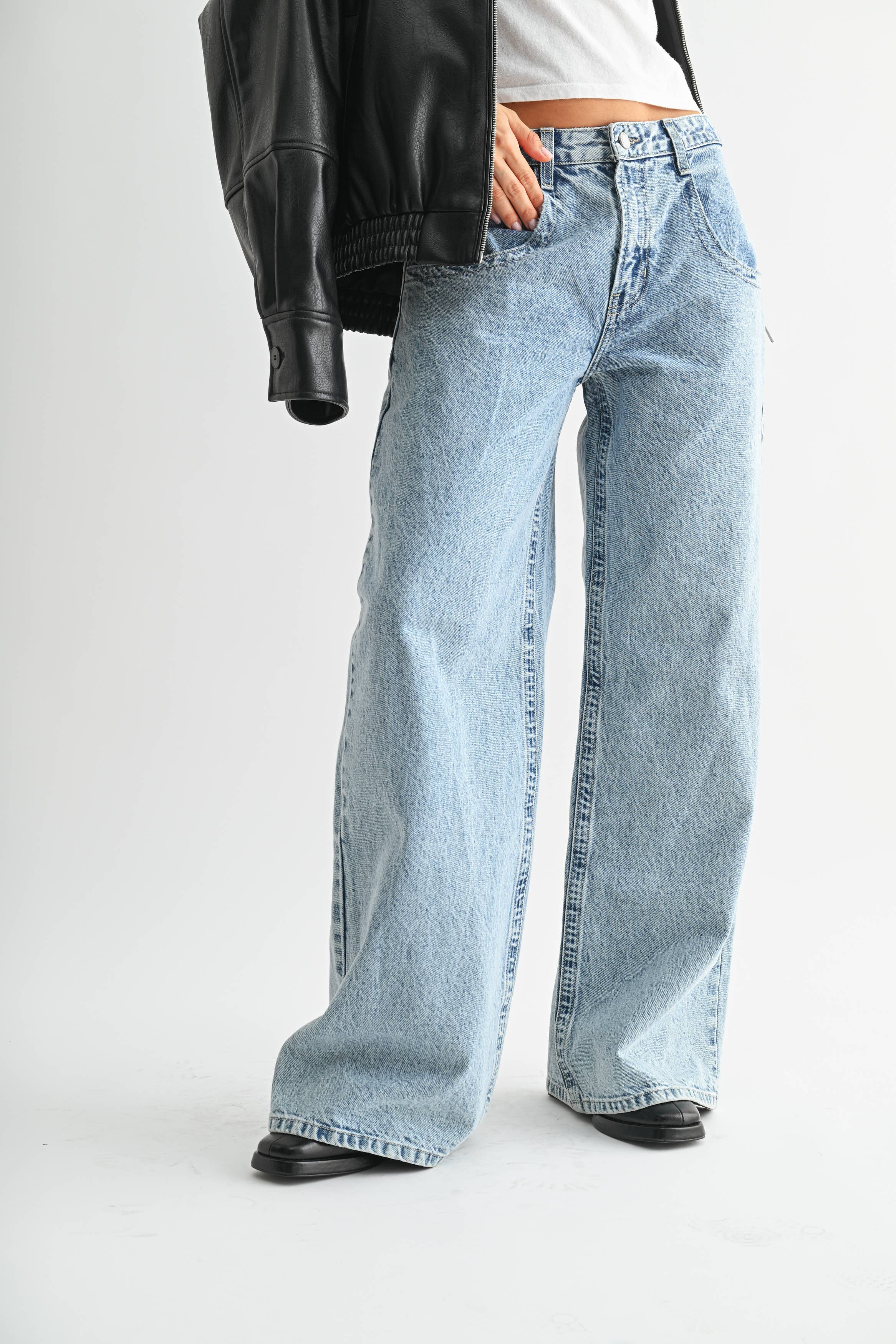 Relaxed Straight Baggy - Medium Wash