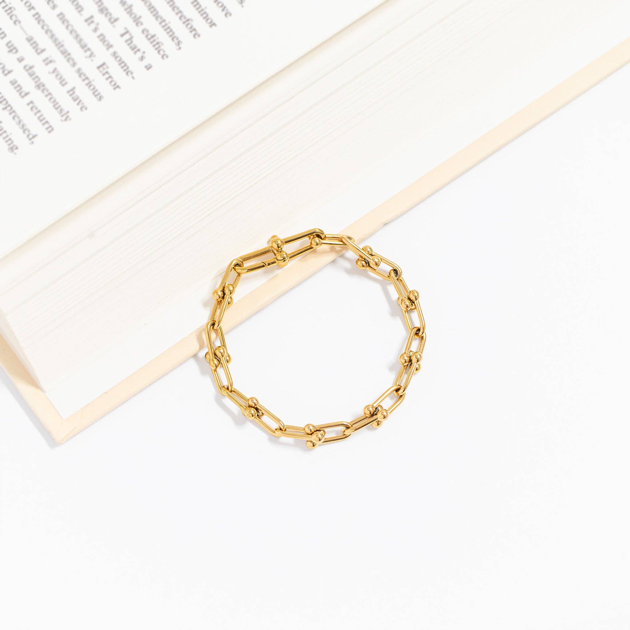 18K Gold Plated Hardware Chain Bracelet