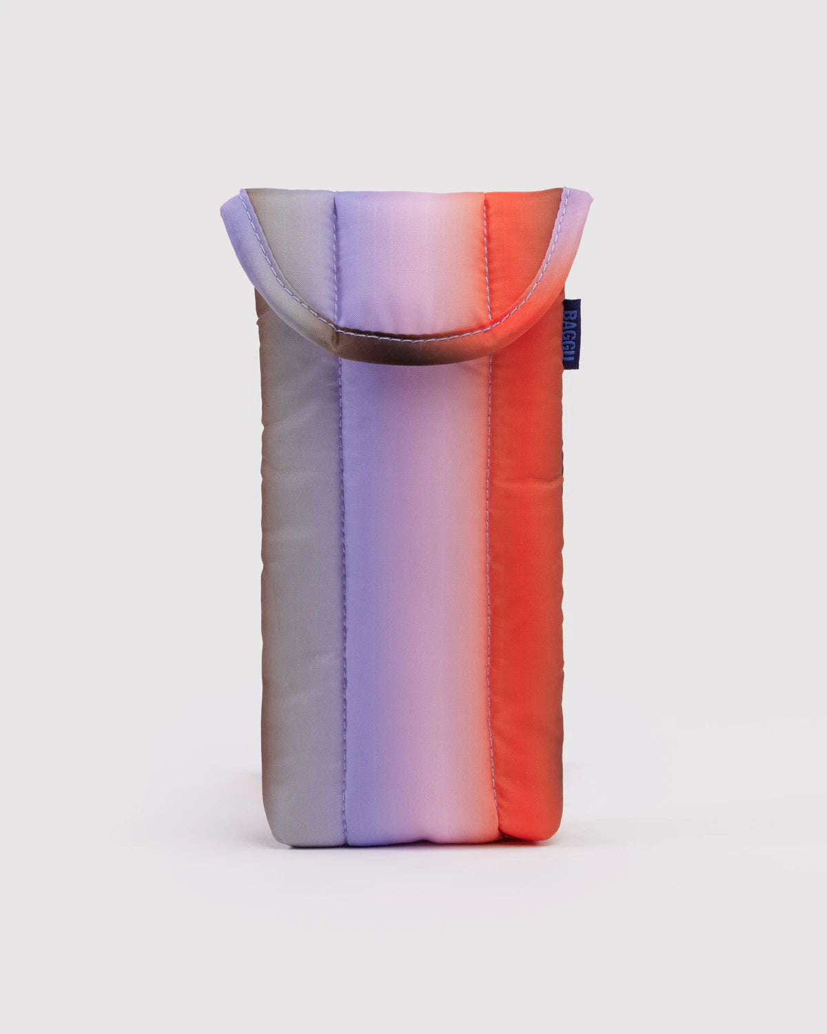 Puffy Glasses Sleeve - Gradient Stripe Poppy & Lilac