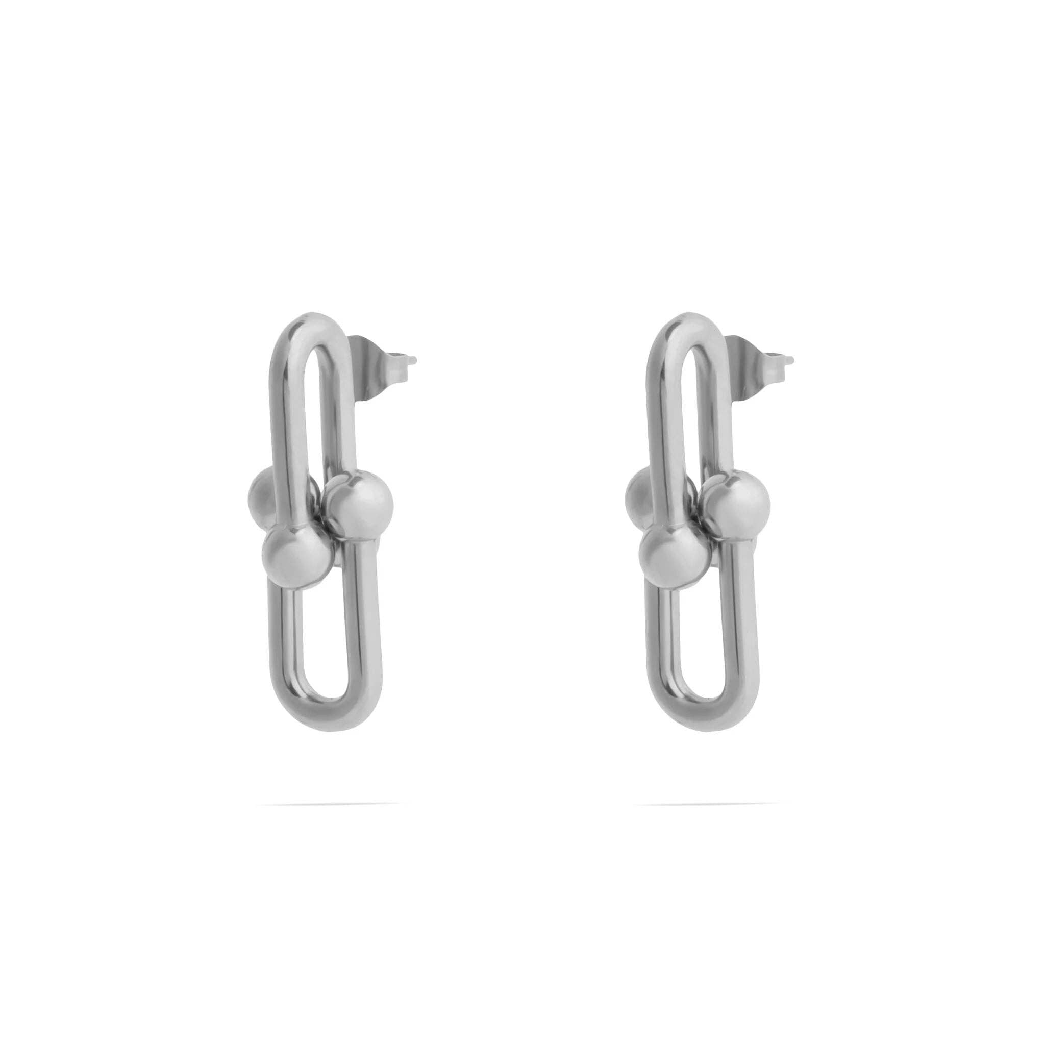 Thick Ulock Chain Earrings