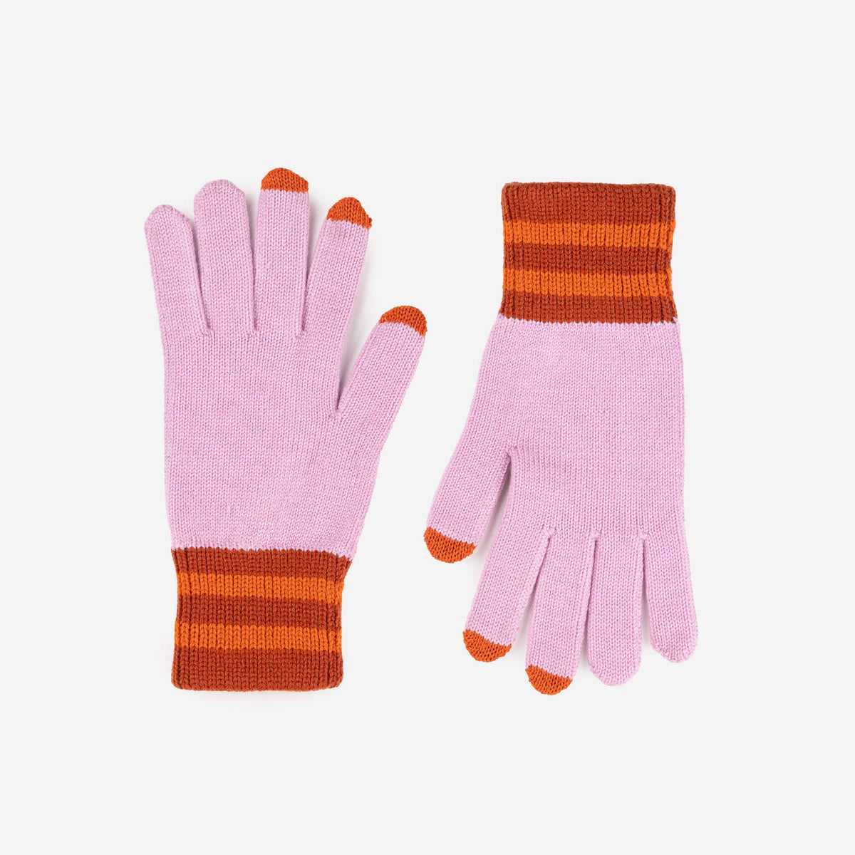 Sport Cuff Touchscreen Gloves: Lilac