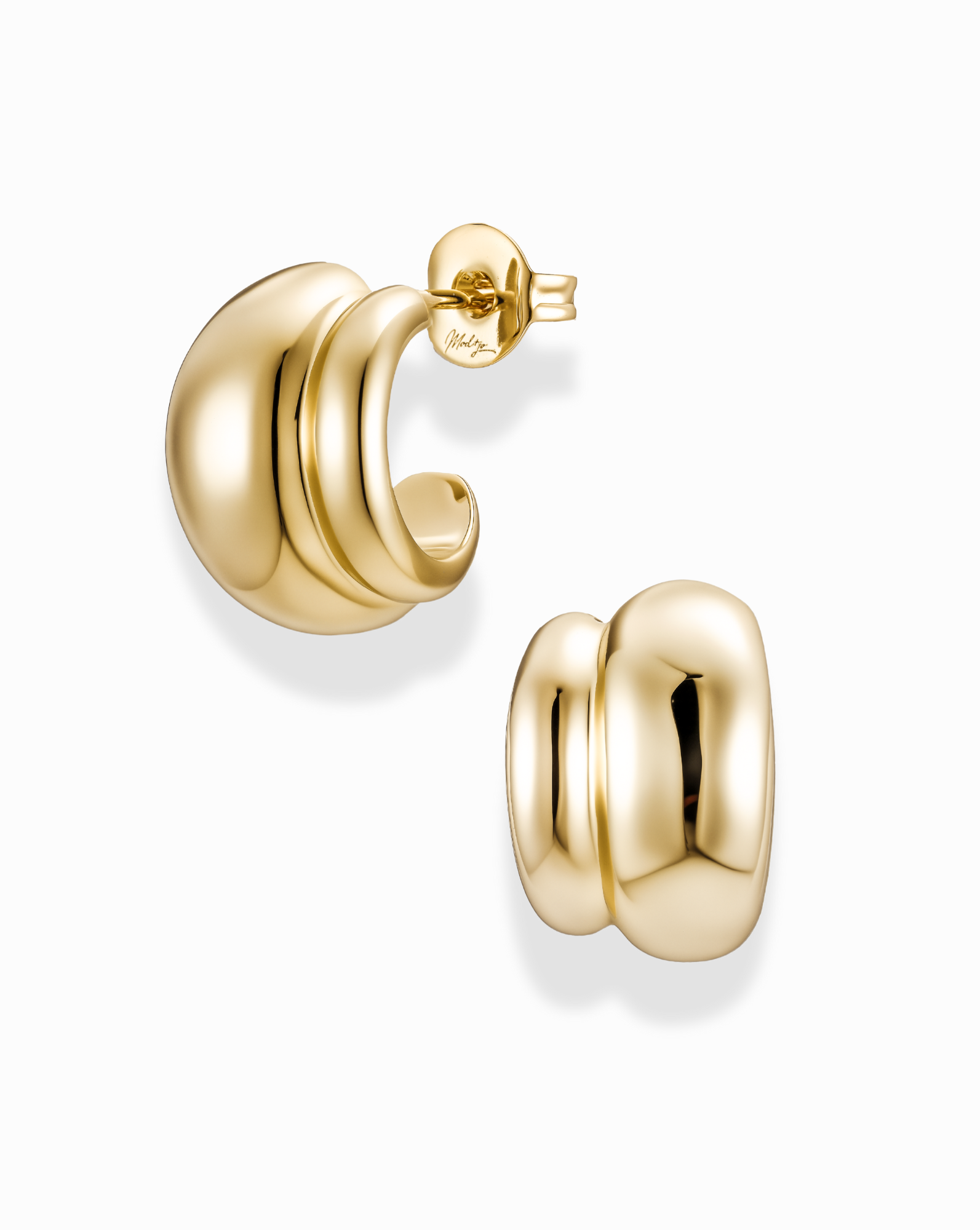 Petite Sofie Volume Hoops - Gold