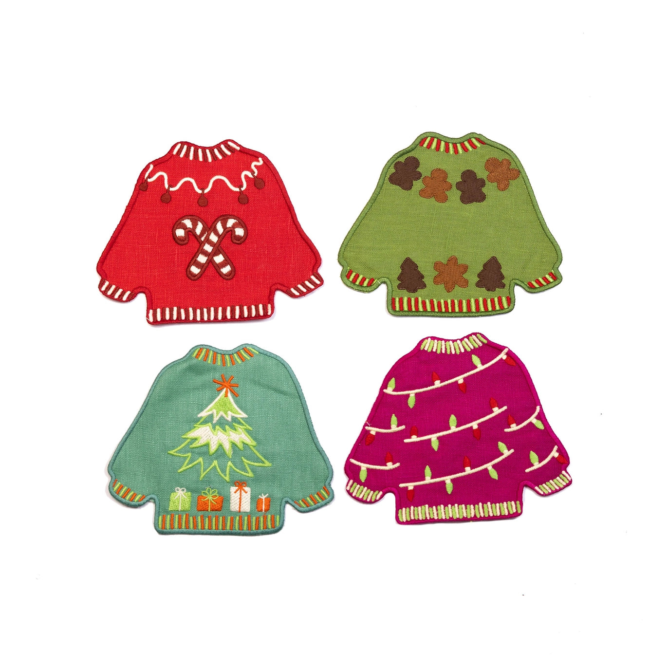 Ugly Sweaters Cocktail Napkins - Set of 4