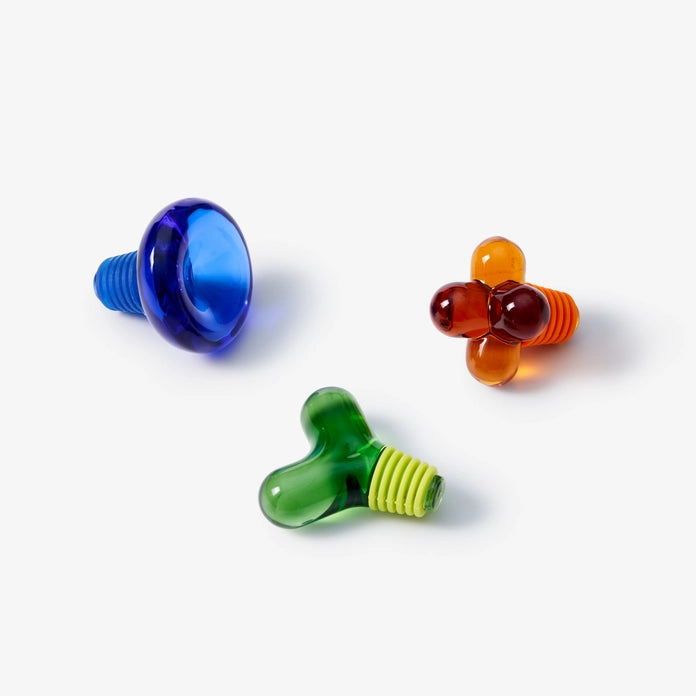Hobknob Bottle Stopper - Blue 