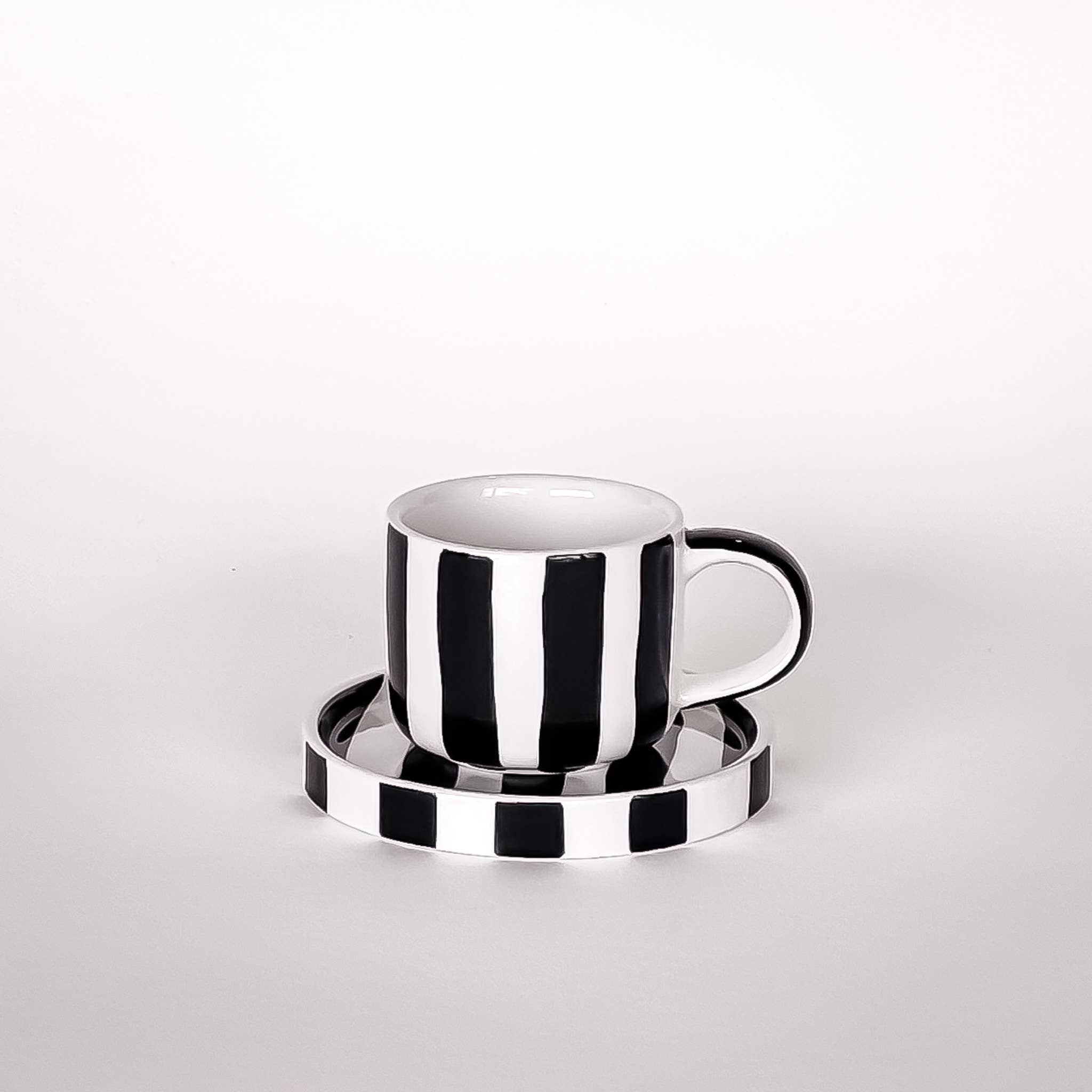 Espresso Stripes - volcano black (set of 2 - 4 pieces)