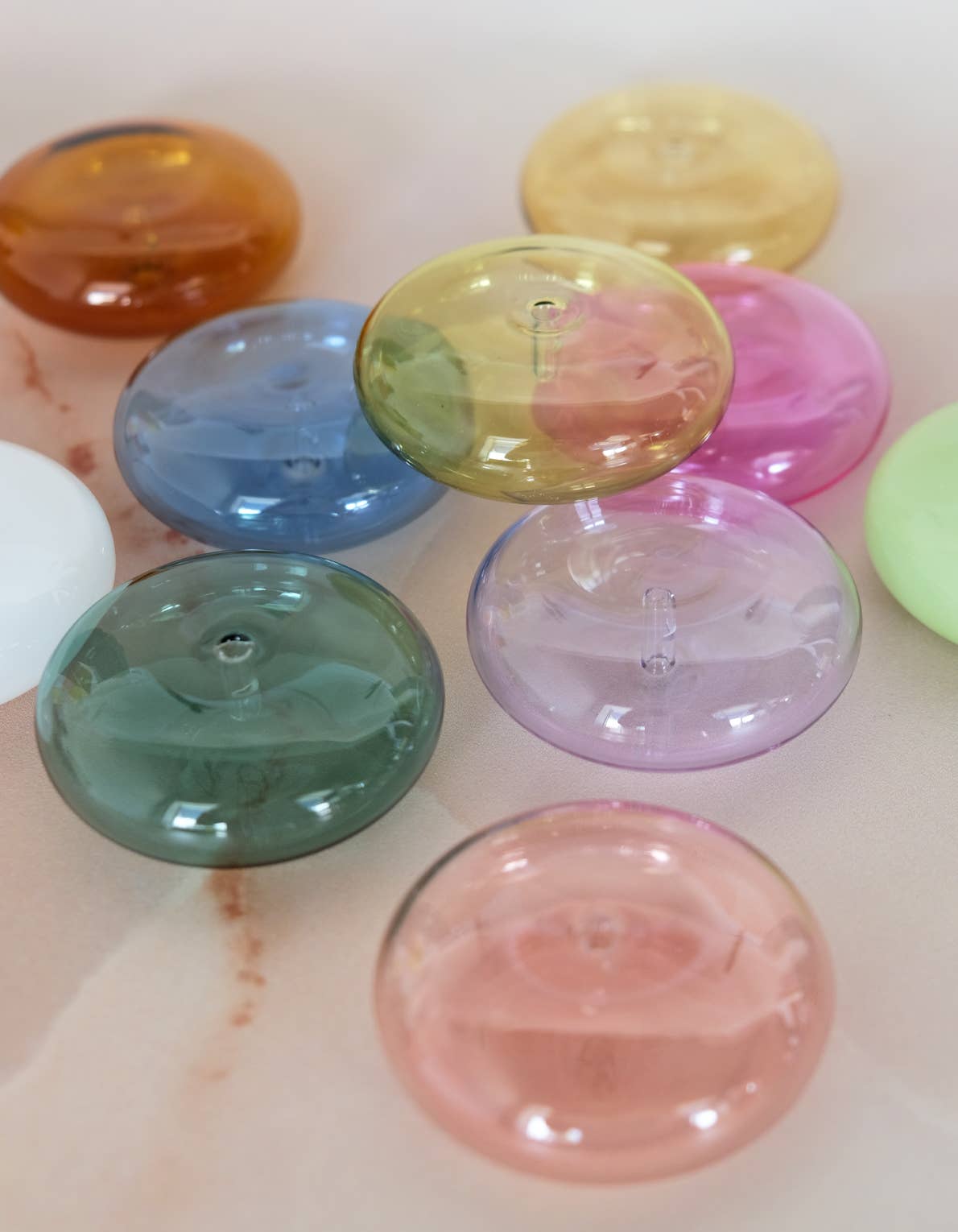 Glass Bubble Incense Holder - Martini Olive