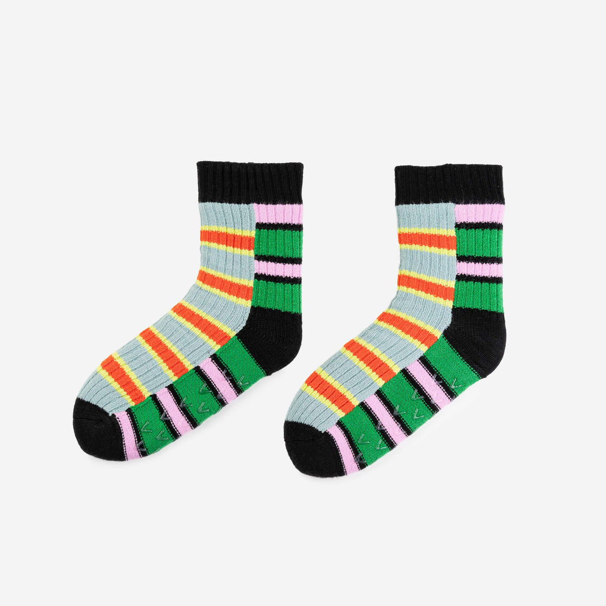 Zipper Stripe House Socks