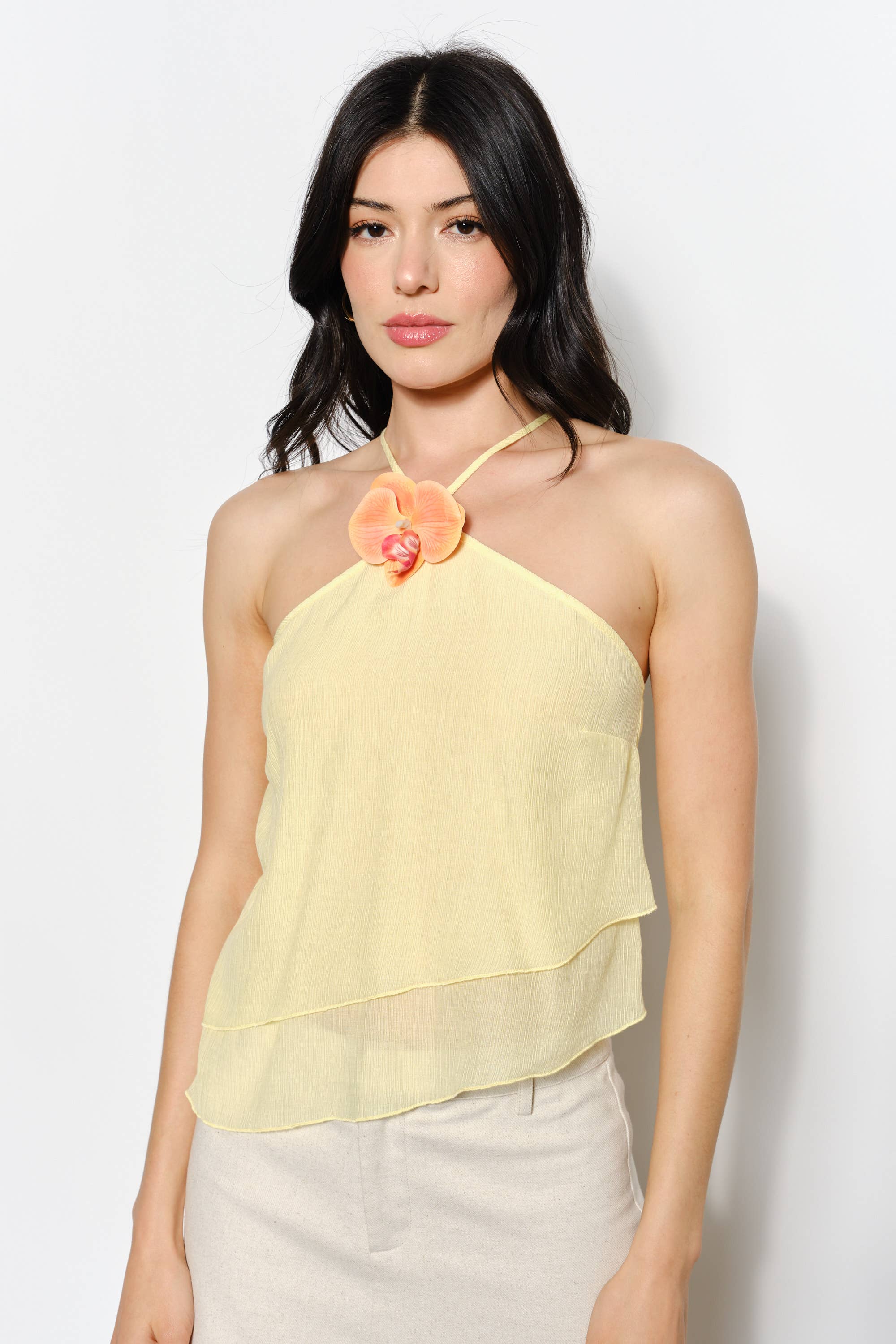 Hailey Orchid Flowy Top