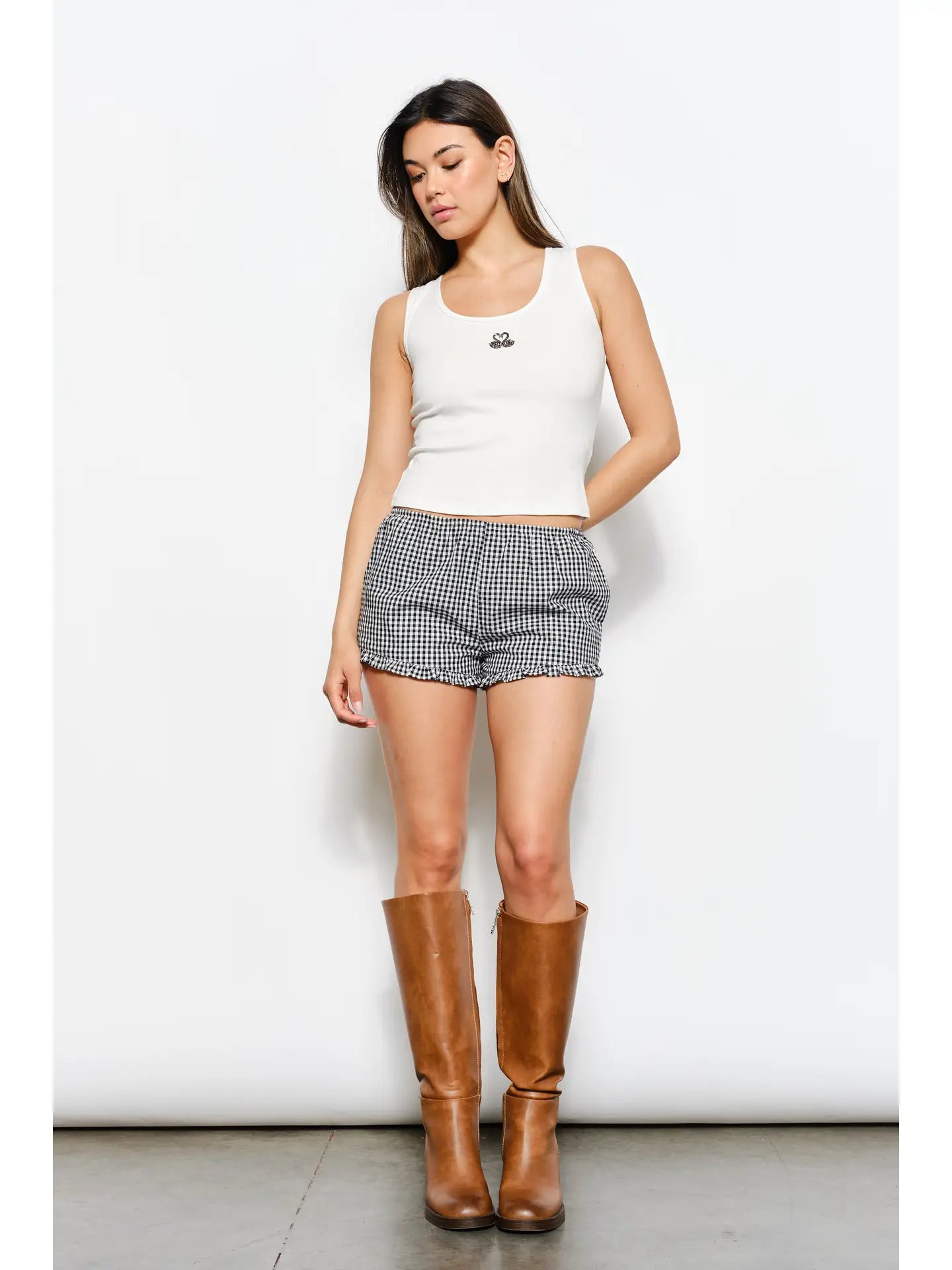 Beaded Swans Tank