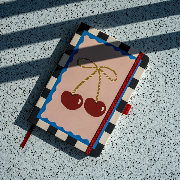 Cherry Bow Hardbound Notebook