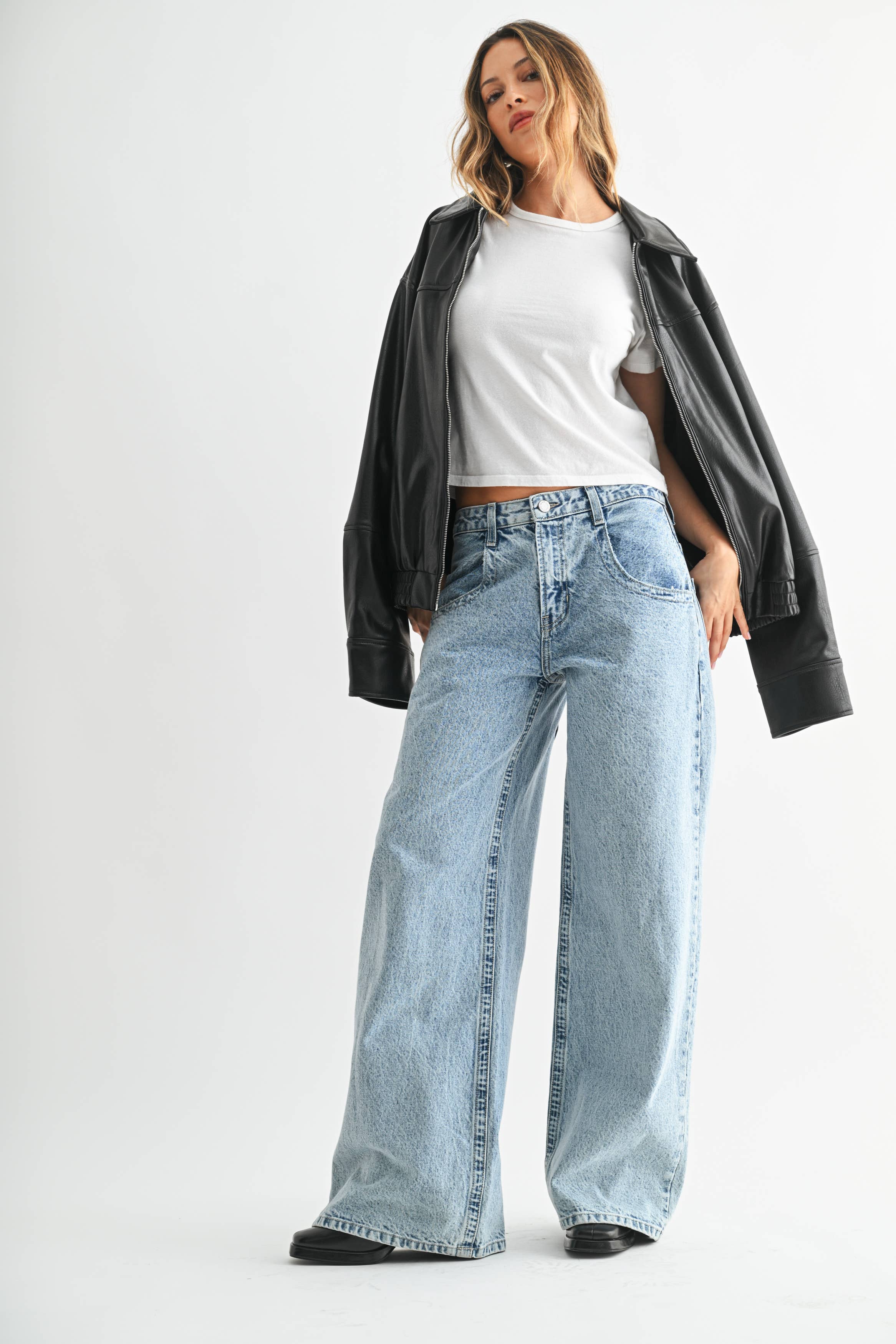 Relaxed Straight Baggy - Medium Wash