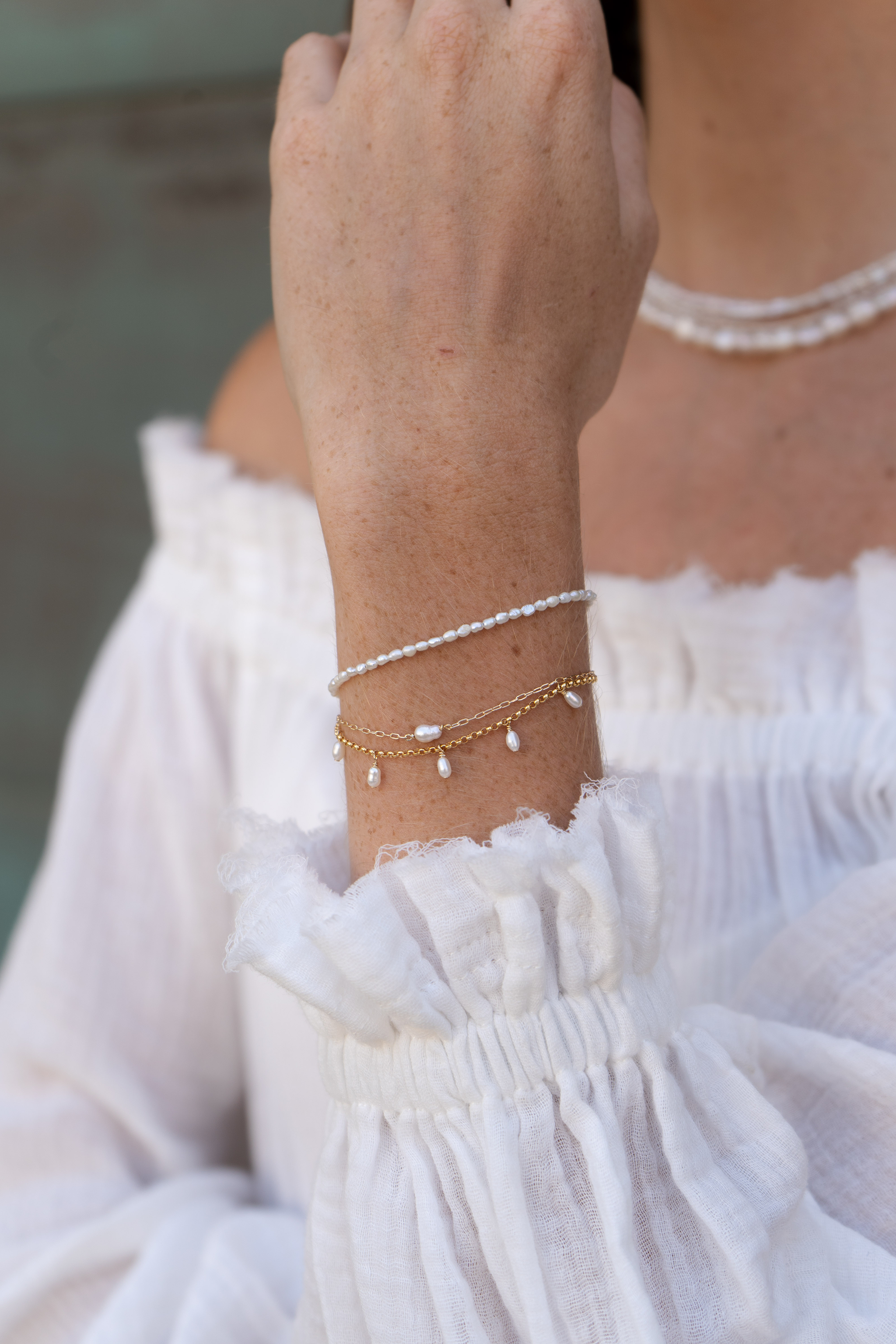May Martin - Poppy Pearl Bracelet - Downerss