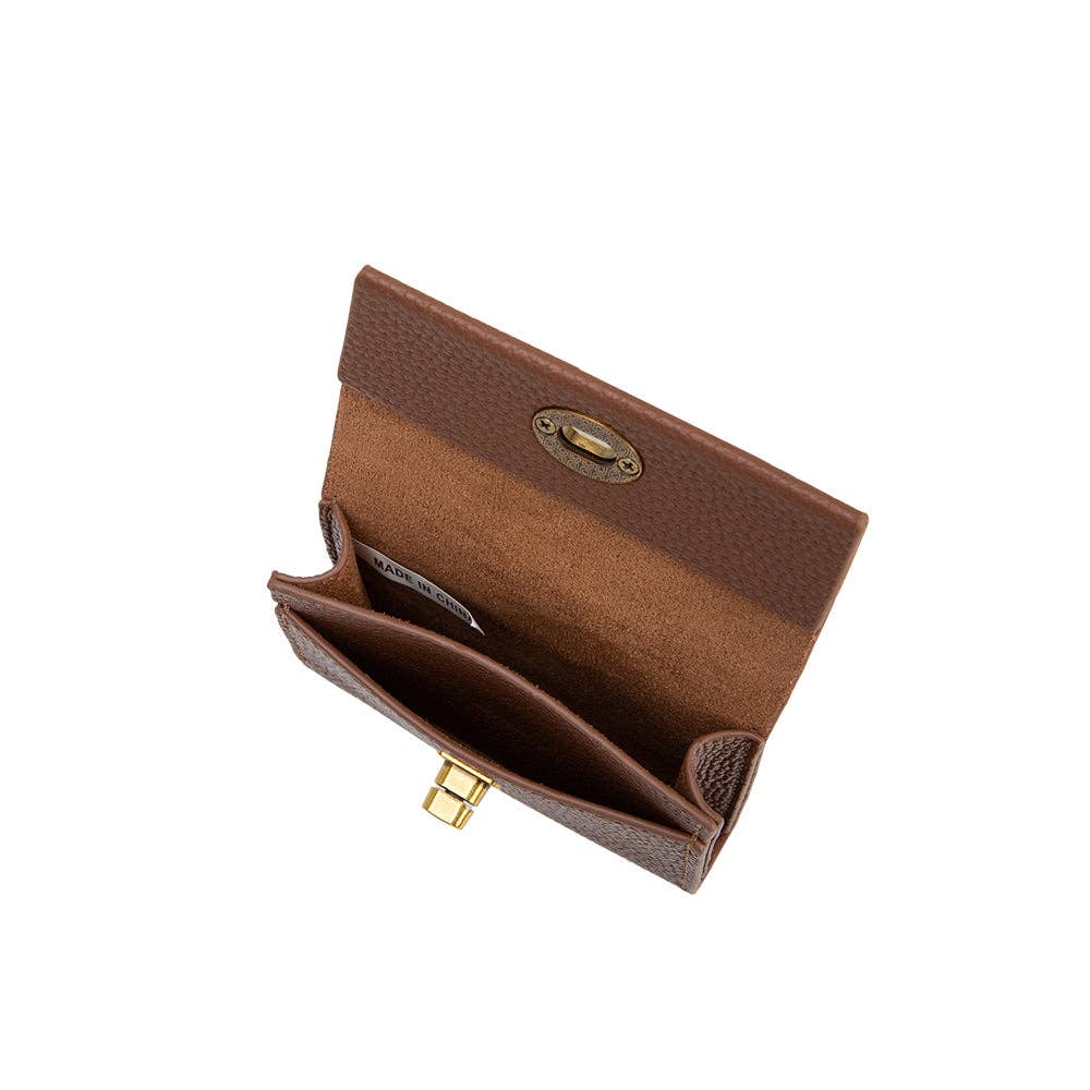 Rita Nutmeg Vegan Leather Card Case Wallet