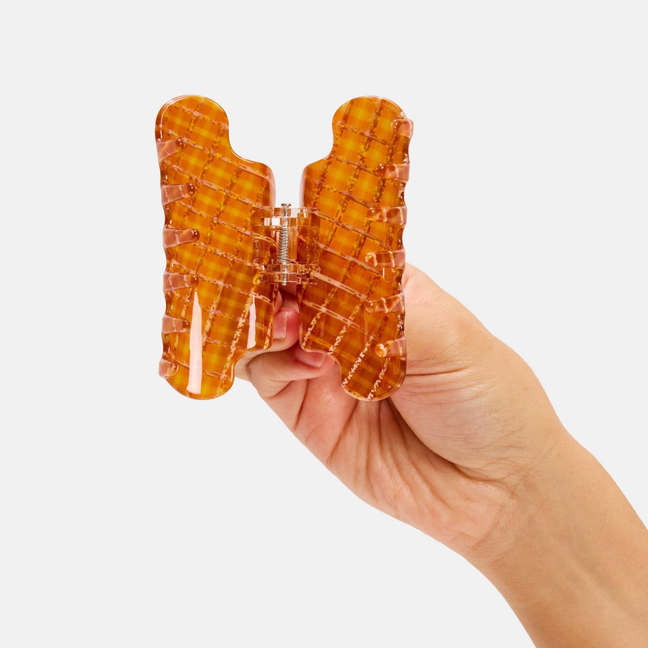 Baby Nimbus Claw in Caramel Plaid