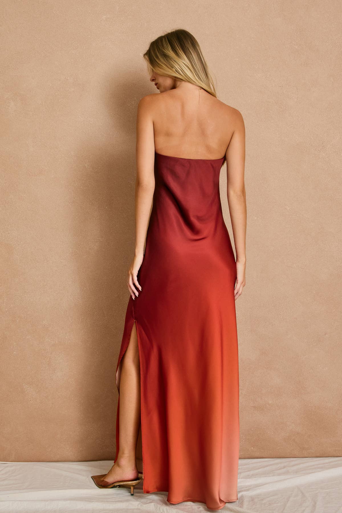 Radiance Ombre Strapless Maxi Dress