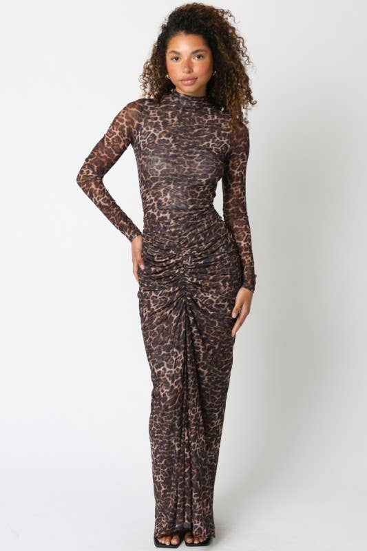 Tara Leopard Maxi Dress