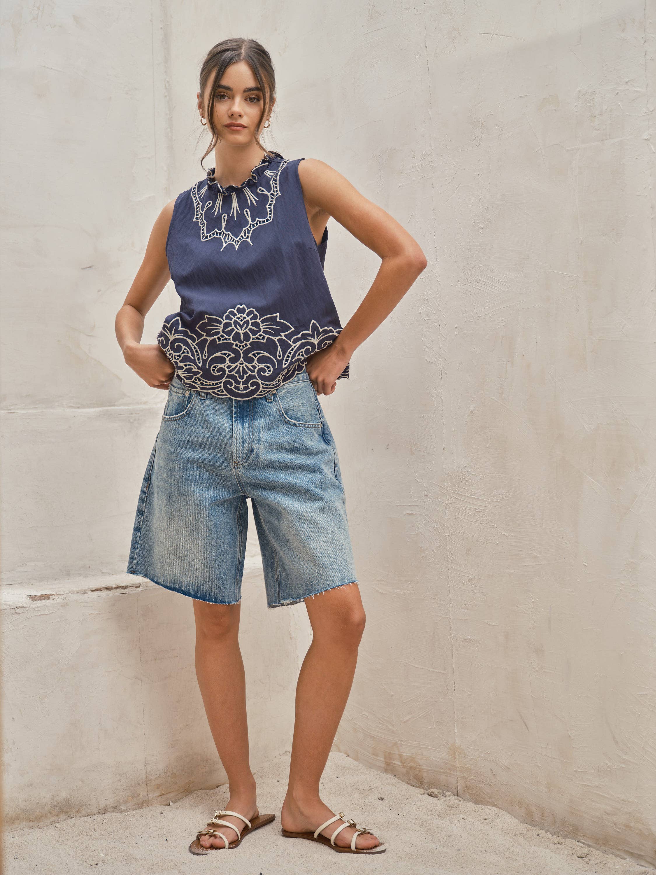 Bermuda Denim Shorts