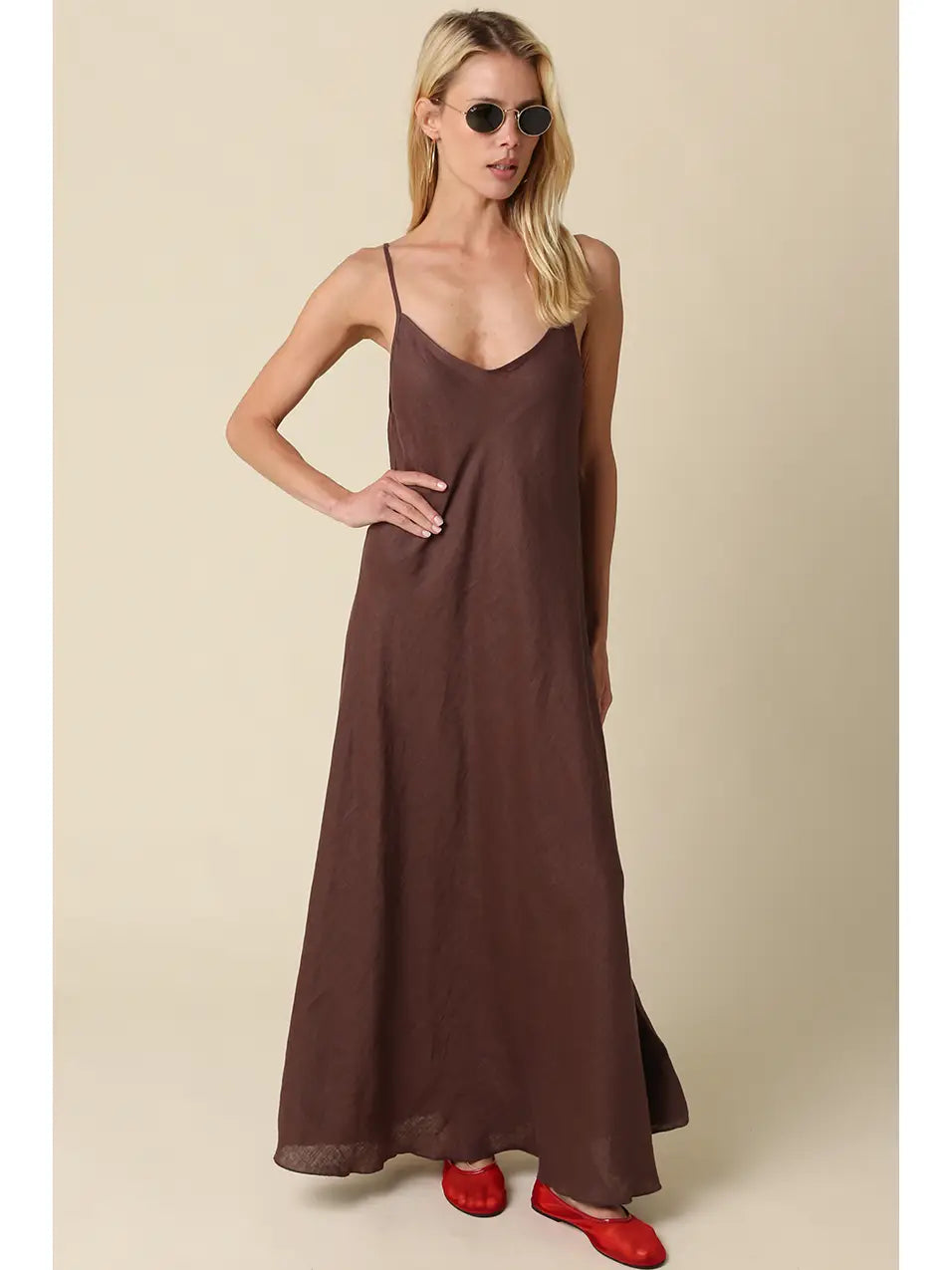 Cody Linen Slip Maxi Dress