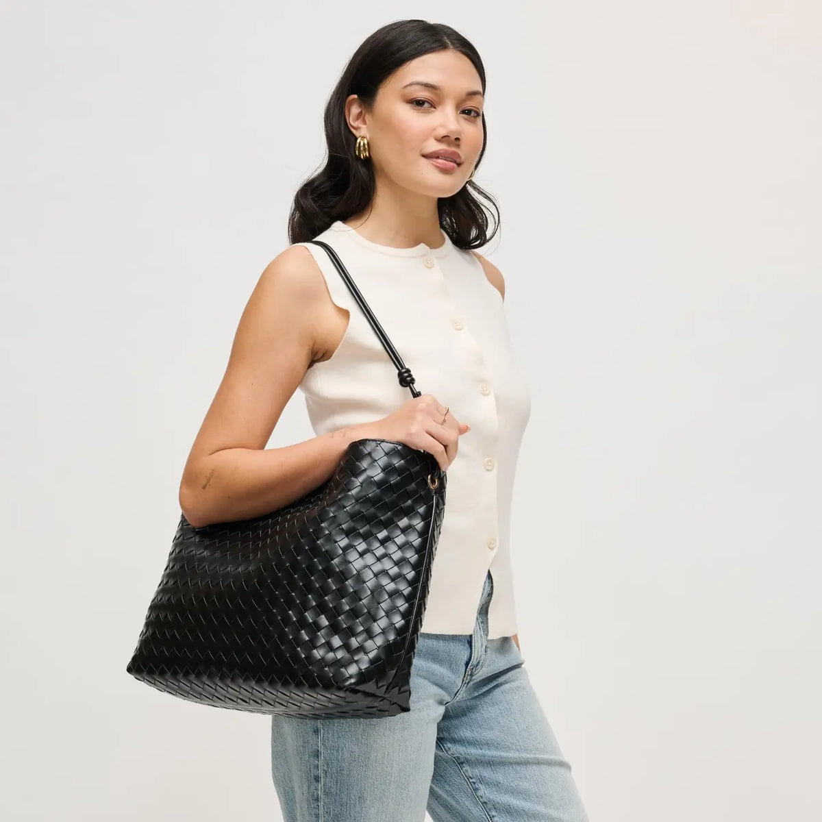 Theo Woven Hobo Bag