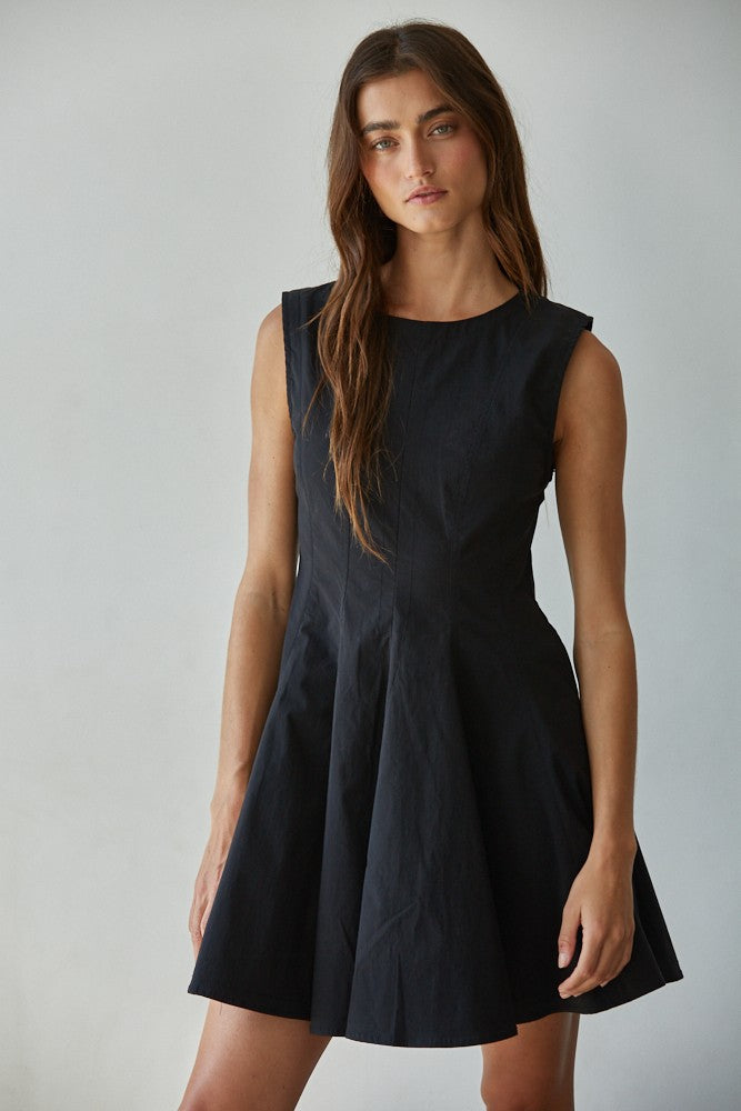 Cotton Flare Mini Dress