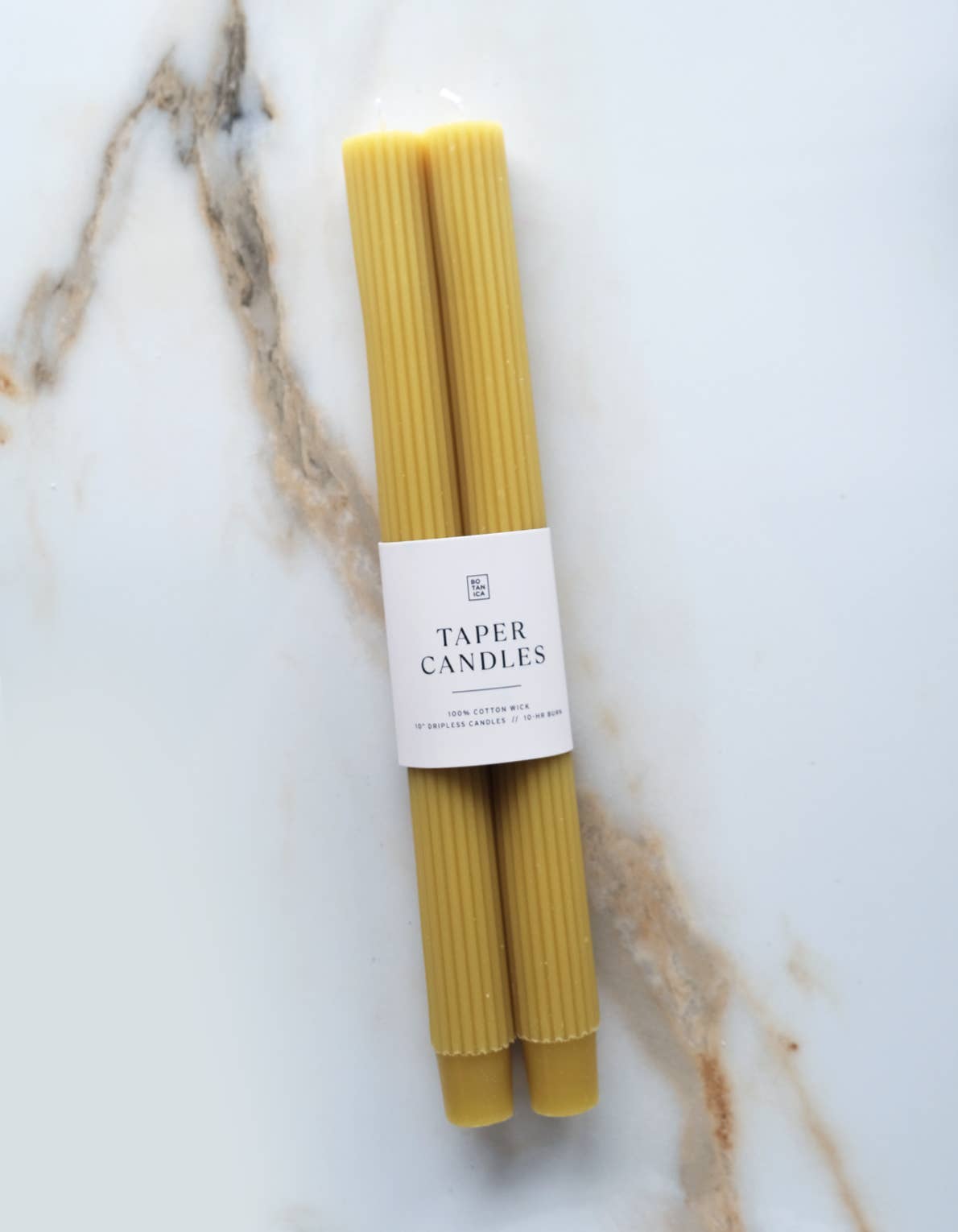 Taper Candle Pair - Martini Olive