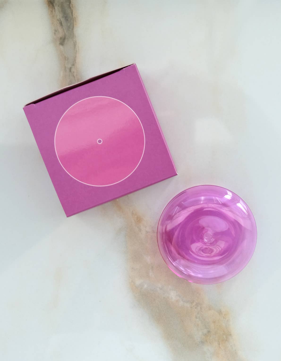 Glass Bubble Incense Holder - Orchid Pink