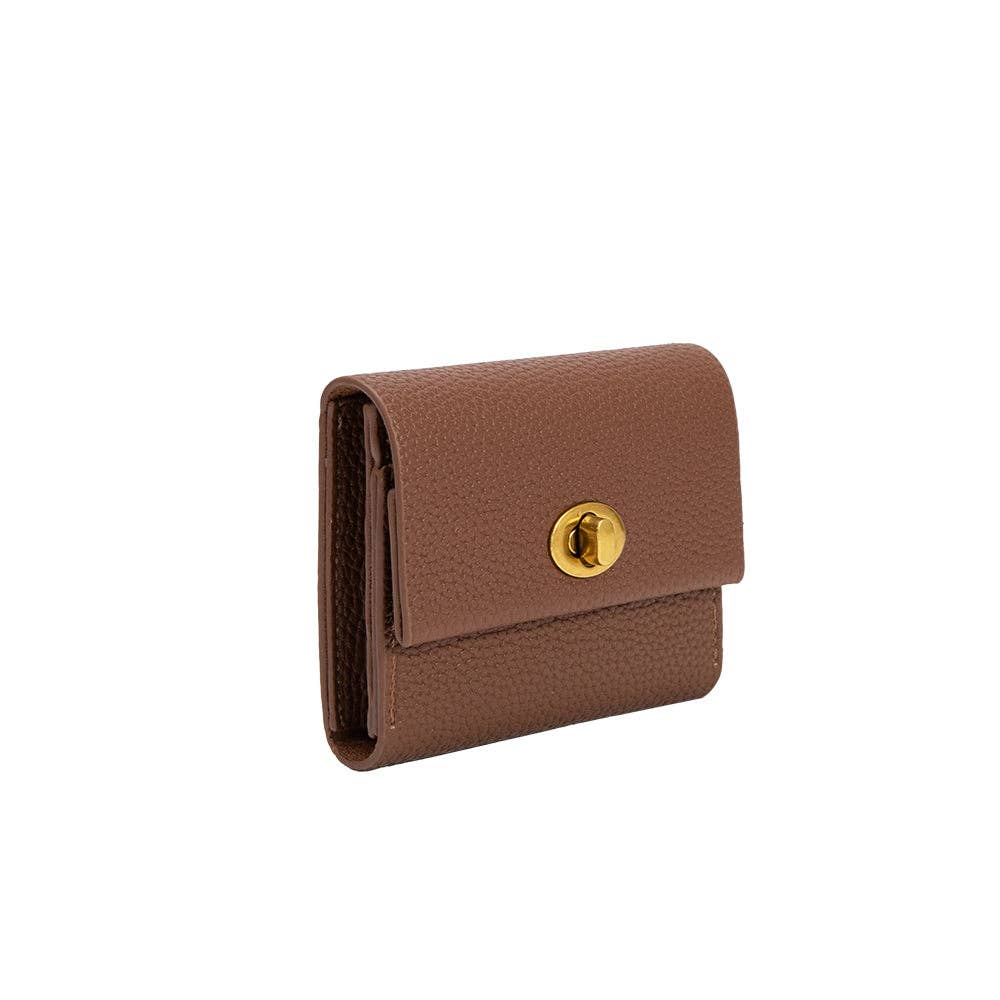 Rita Nutmeg Vegan Leather Card Case Wallet