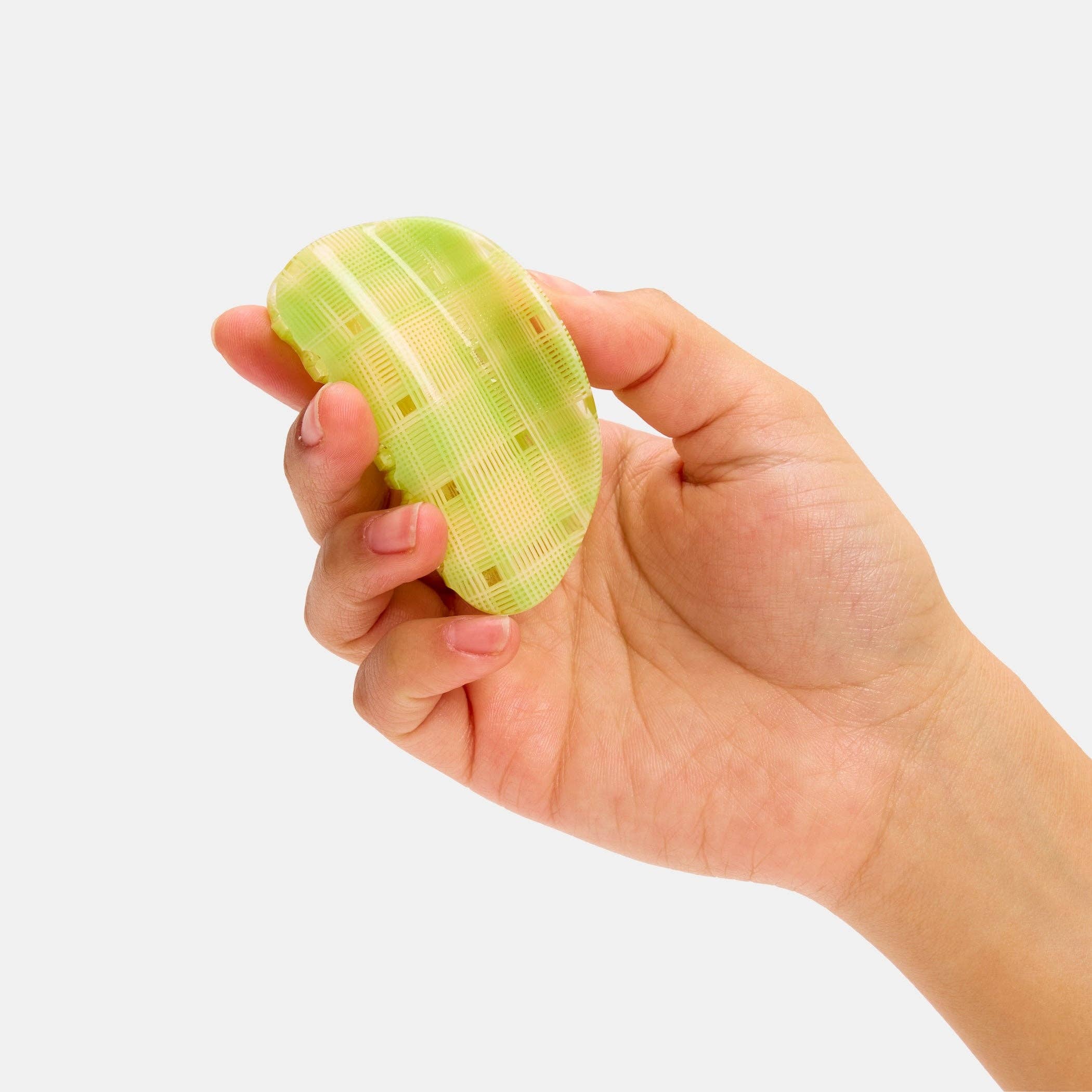 Juno Claw in Lime + Cream Plaid