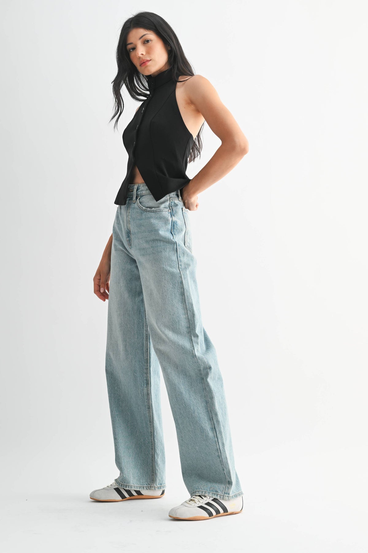 High Waisted Skater Jean