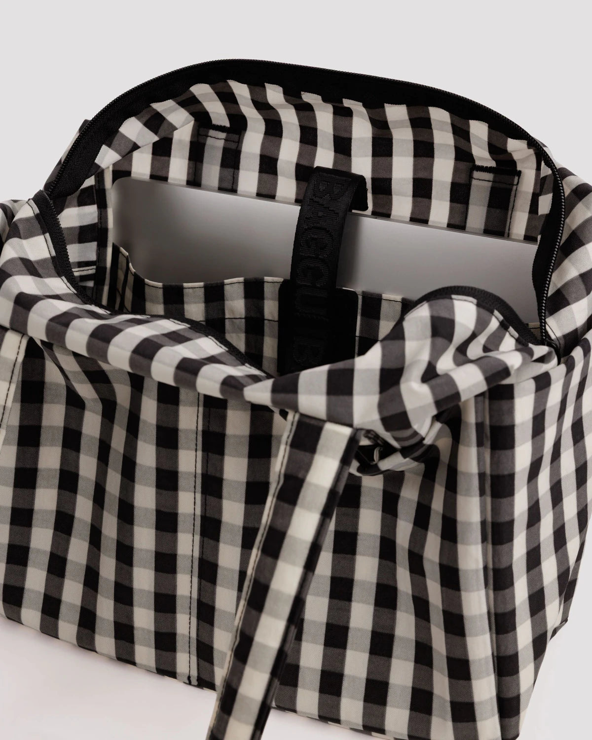 Everyday Cloud Bag -  Black And Cream Gingham