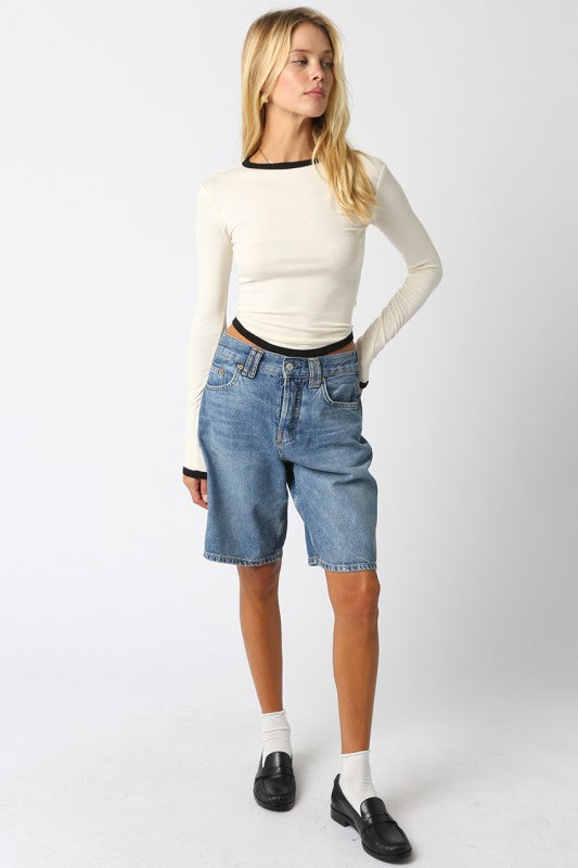 Kendall Top - Cream/Black