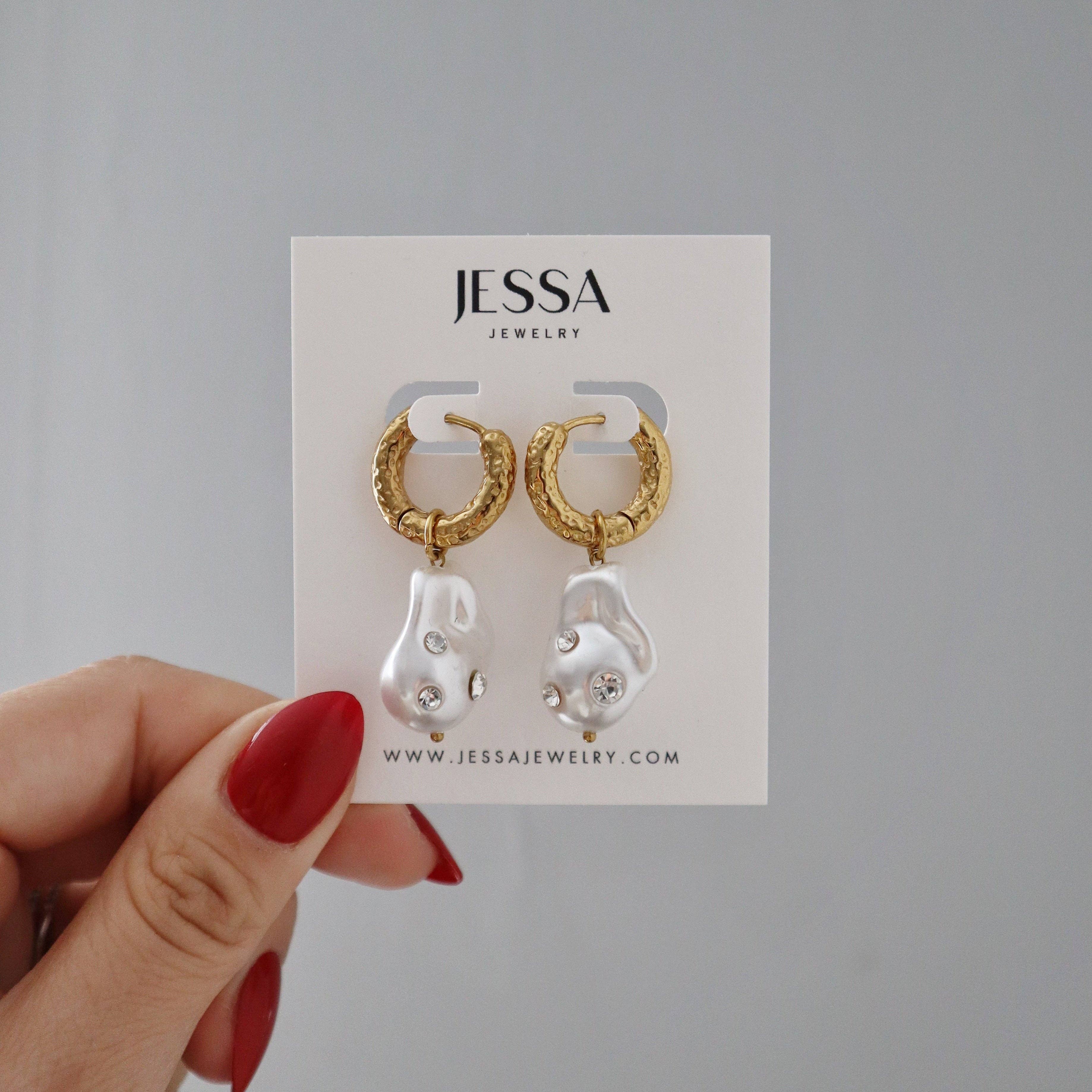 Faye Pearl Dandle Hoops