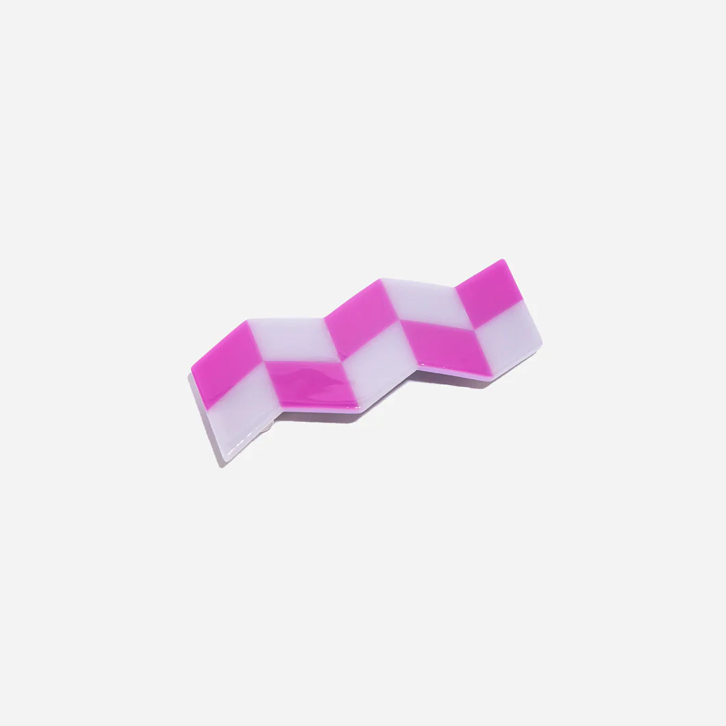 Zigzag Barrette - Purple