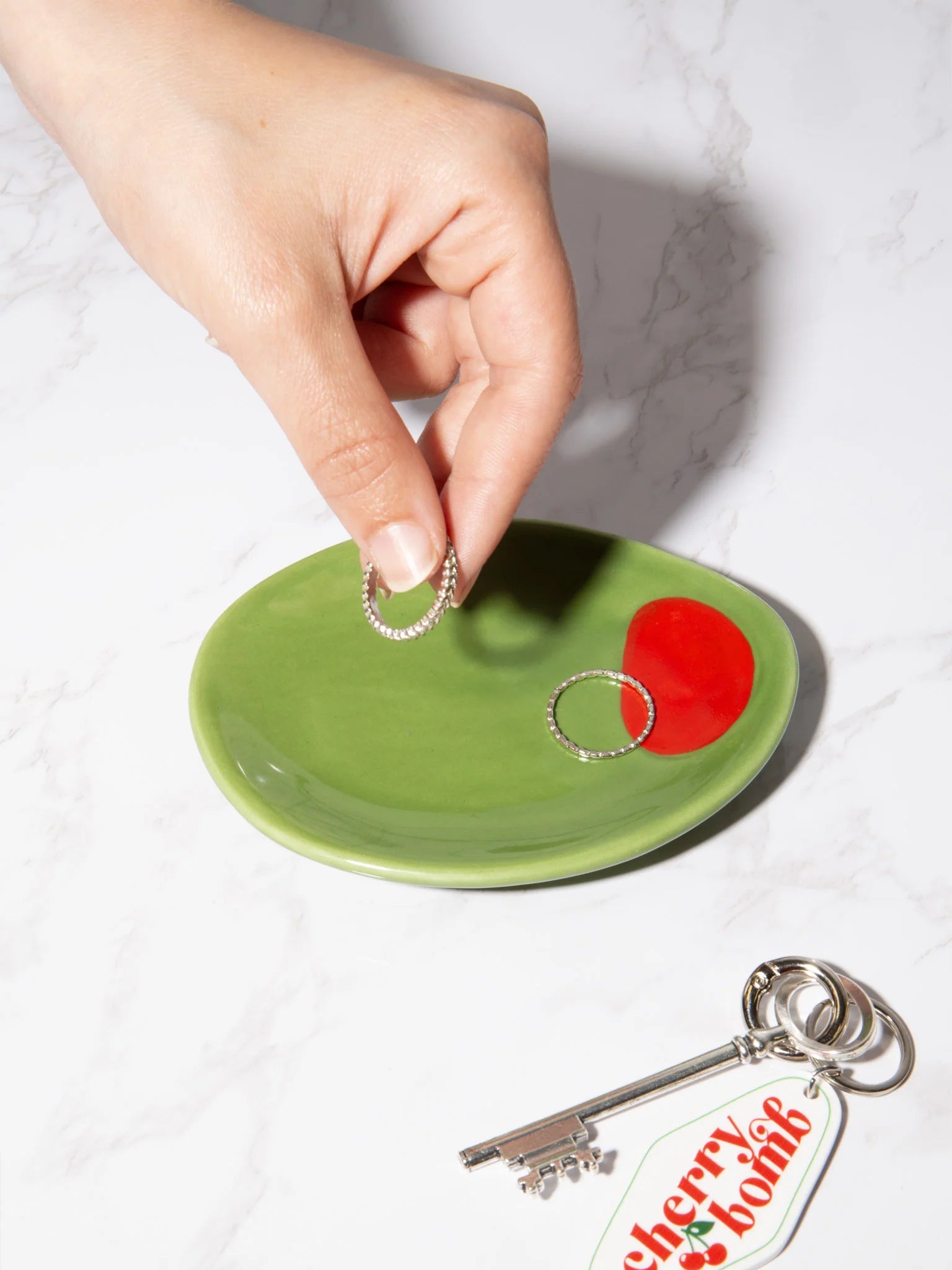 Olive Trinket Tray
