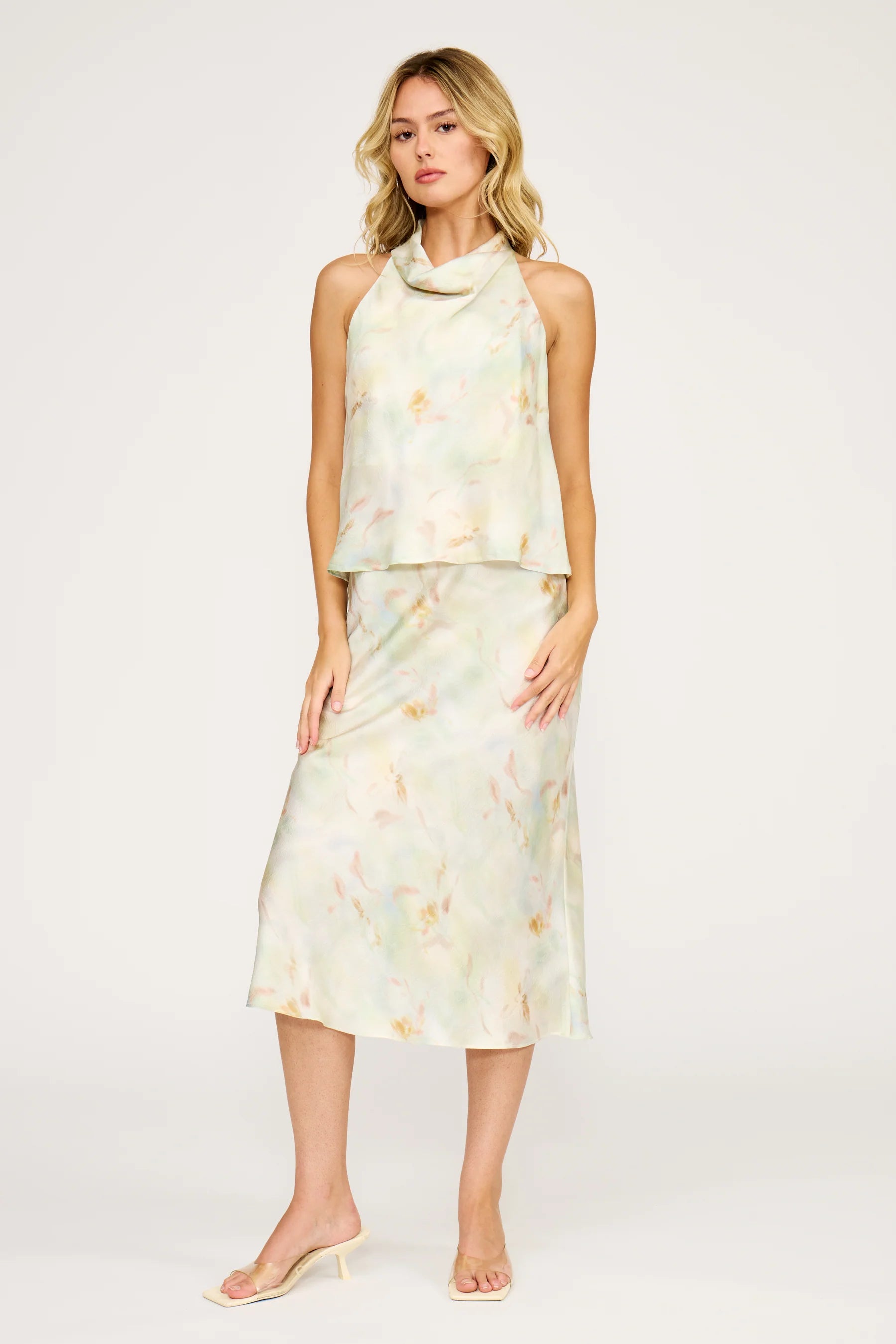 Barbara Satin Skirt