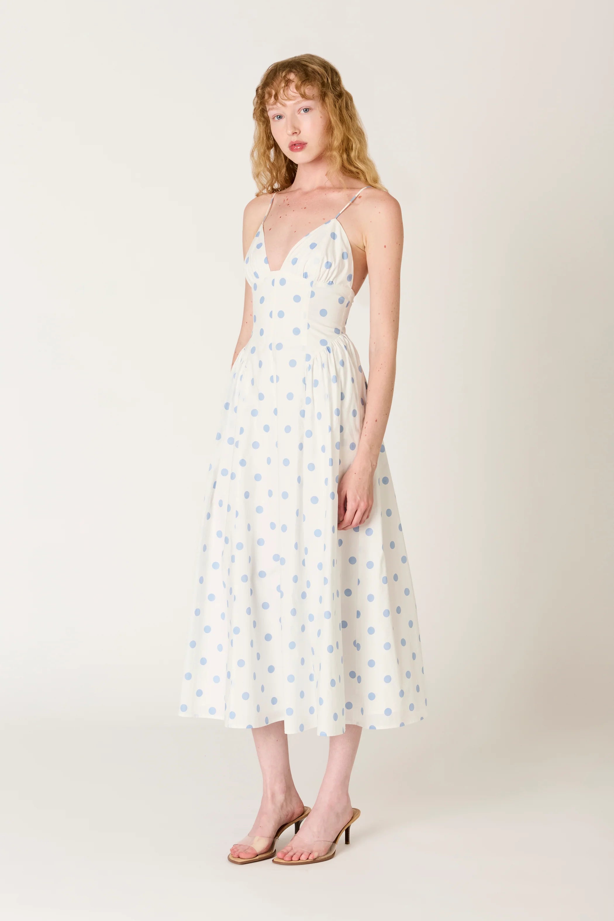Sydney Dress - Sky Dots