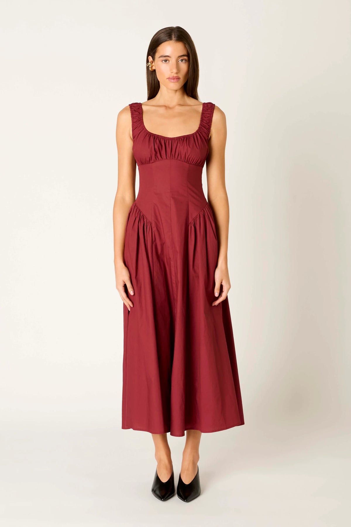 Vittoria Dress - Merlot