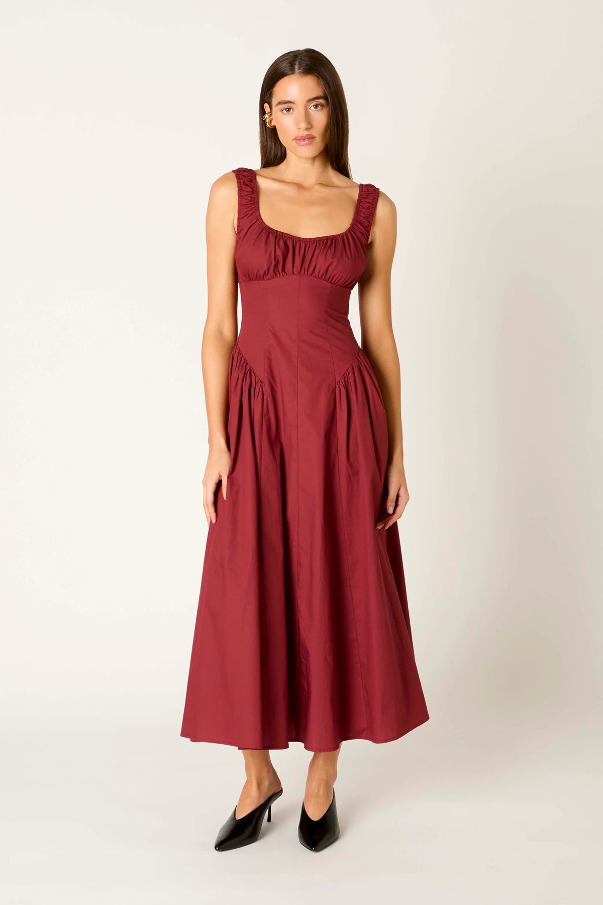 Vittoria Dress - Merlot