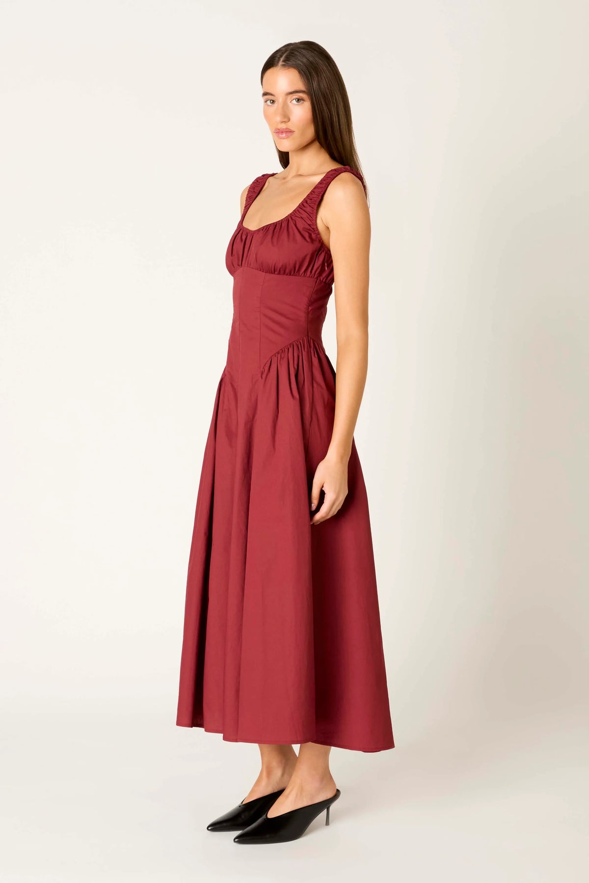 Vittoria Dress - Merlot