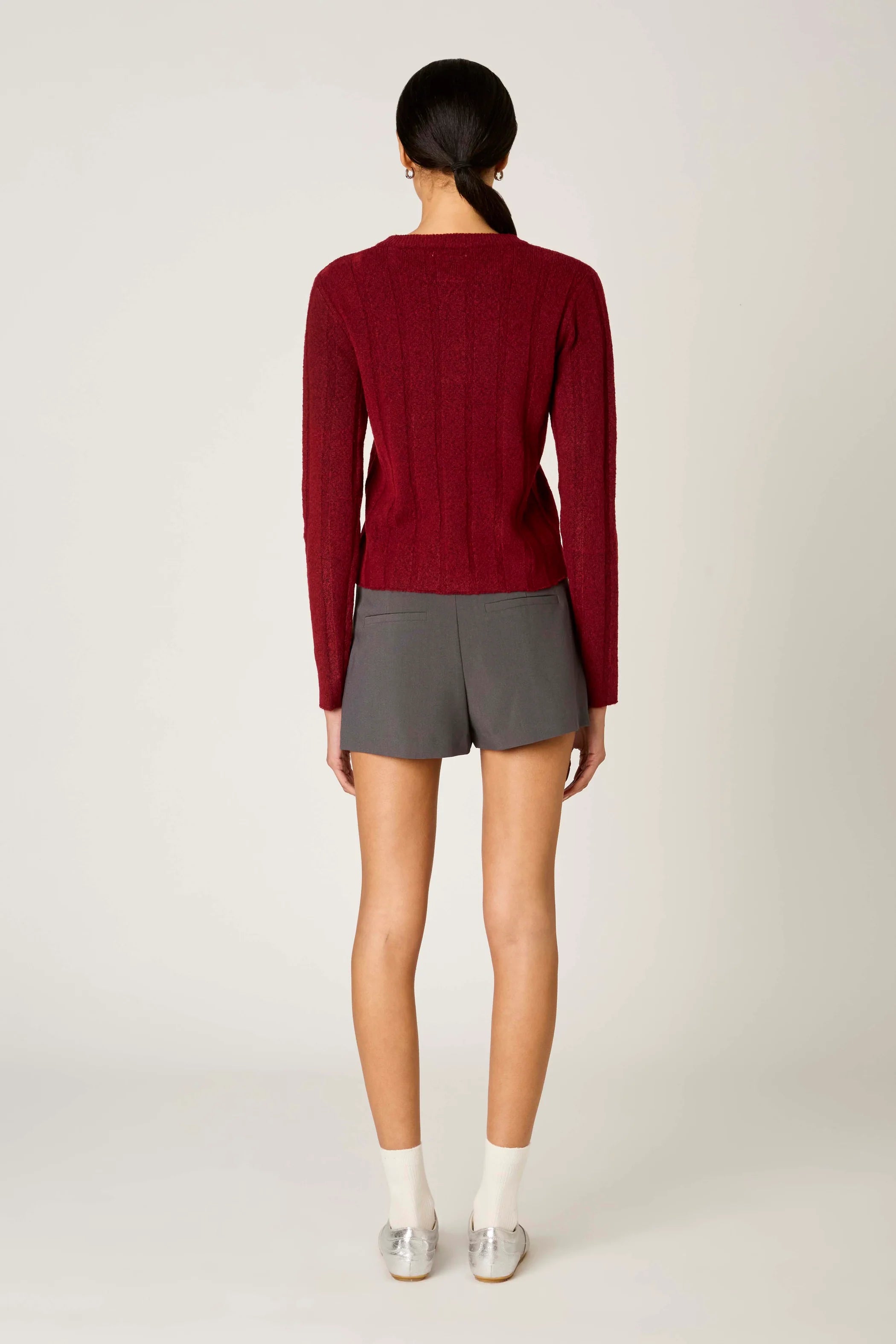 Manzanita Cardigan - Burgundy