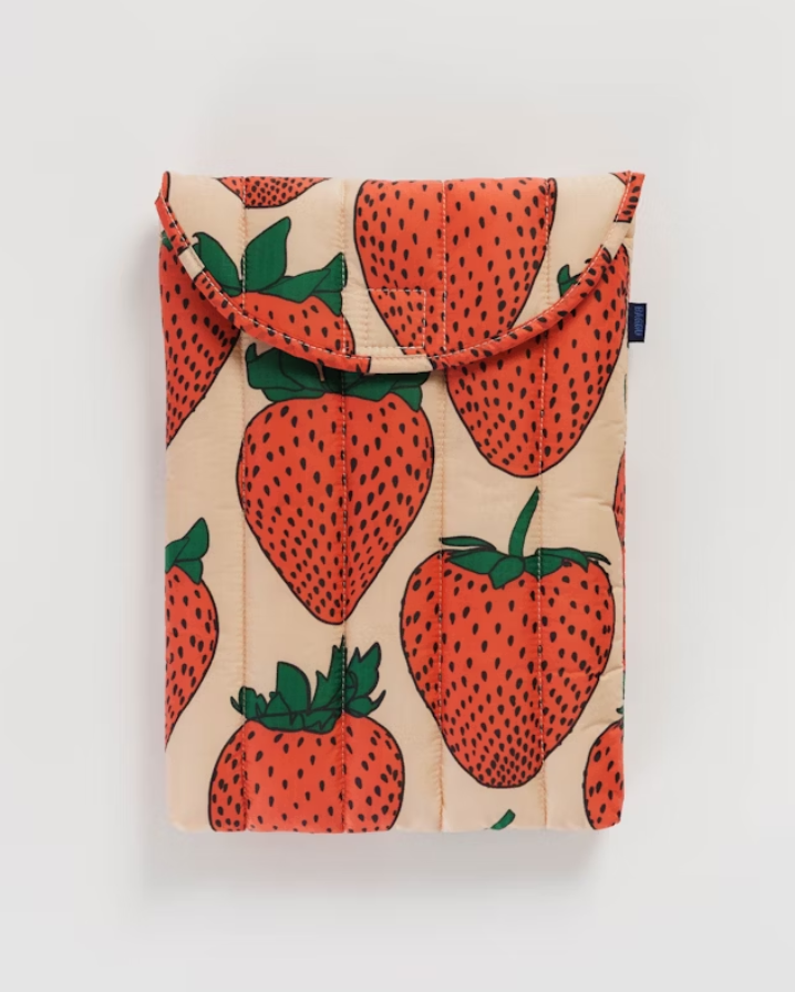 Puffy Laptop Sleeve 16" - Strawberry