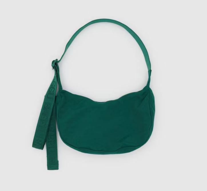 Small Nylon Crescent Bag - Cypress