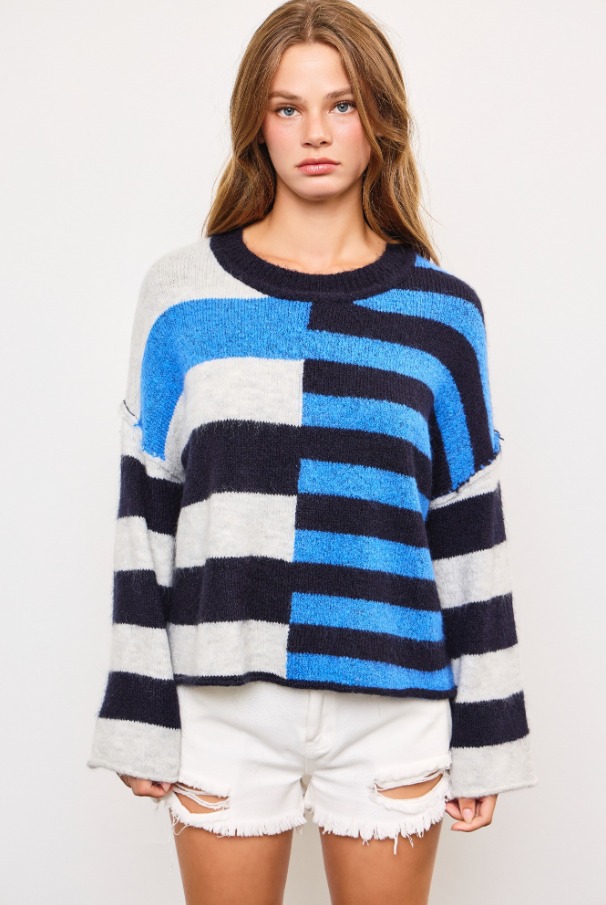 Multi Stripe Knit Top