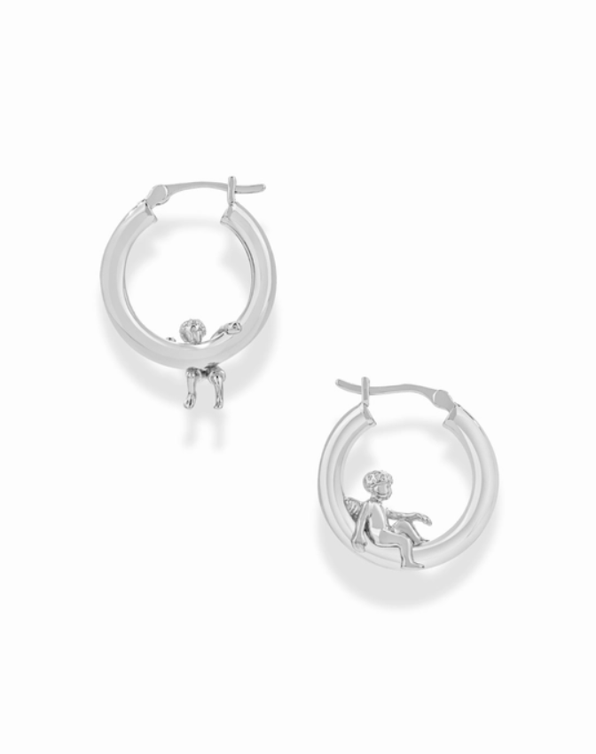 Cherub Hoops Silver 