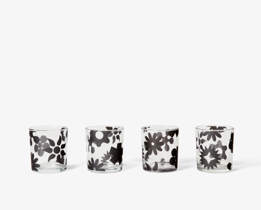 Dusen Dusen Pattern Glasses - Black