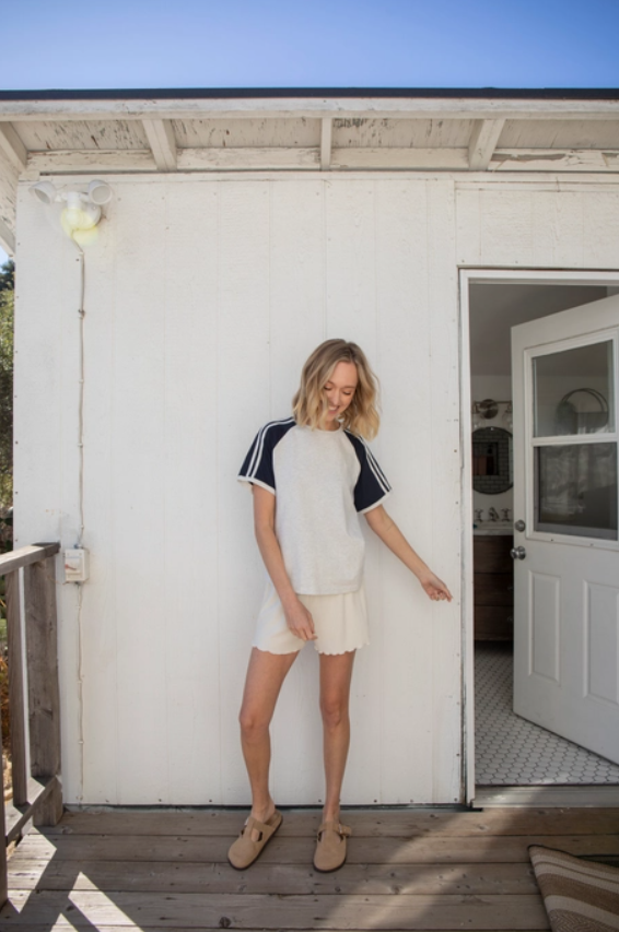 Meg Top - Heather Grey