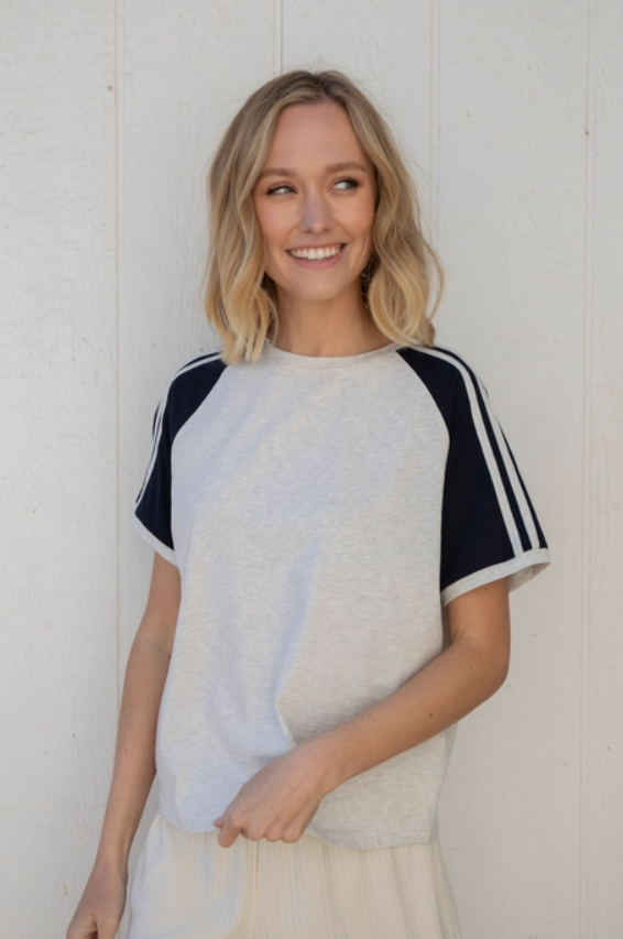 Meg Top - Heather Grey