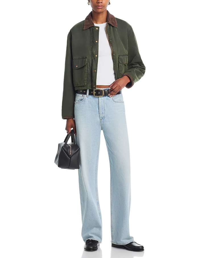 Waxed Cropped Jacket